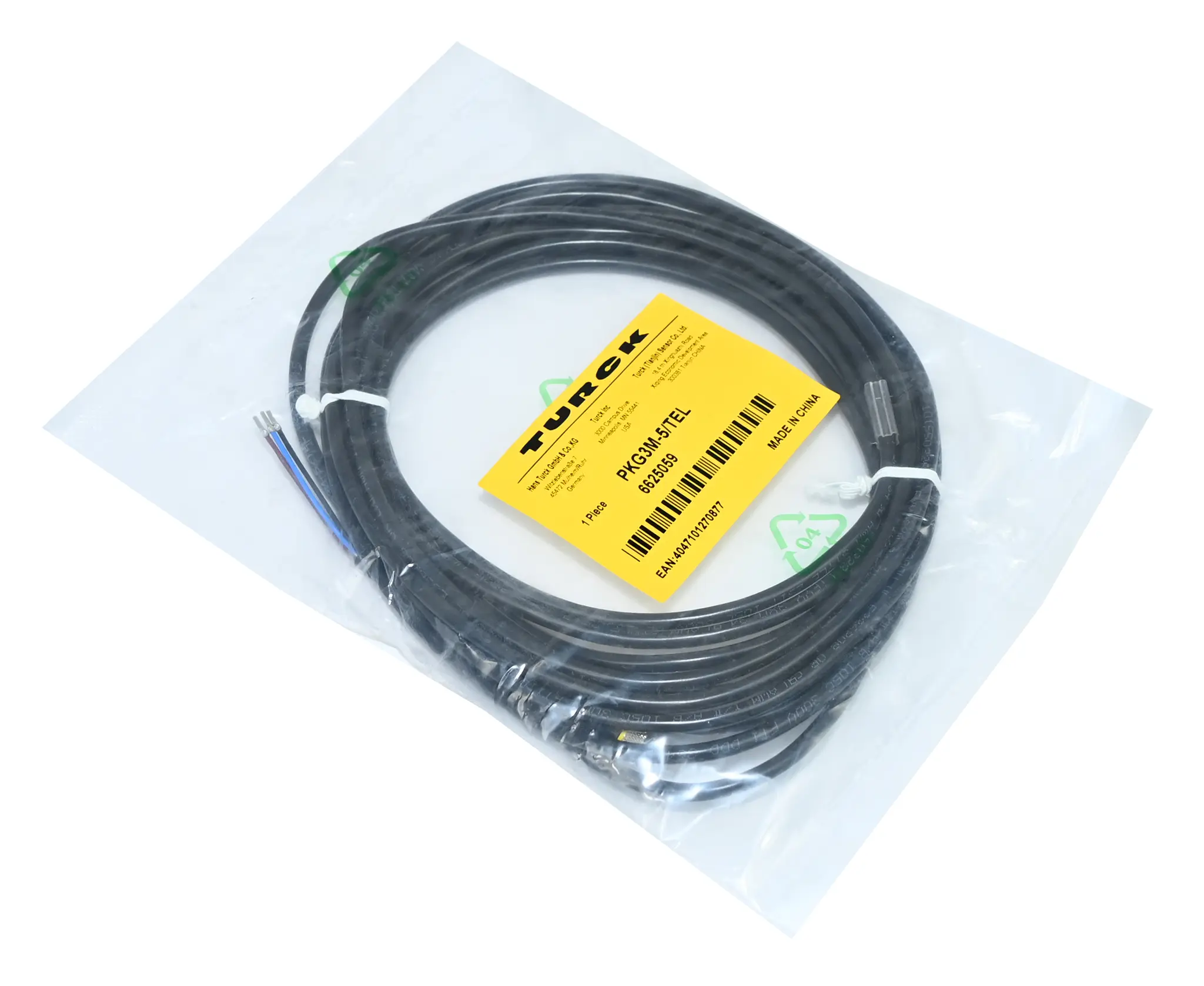 Produktfoto 1 von Turck PKG3M-5/TEL Actuator Sensor Cable New sealed