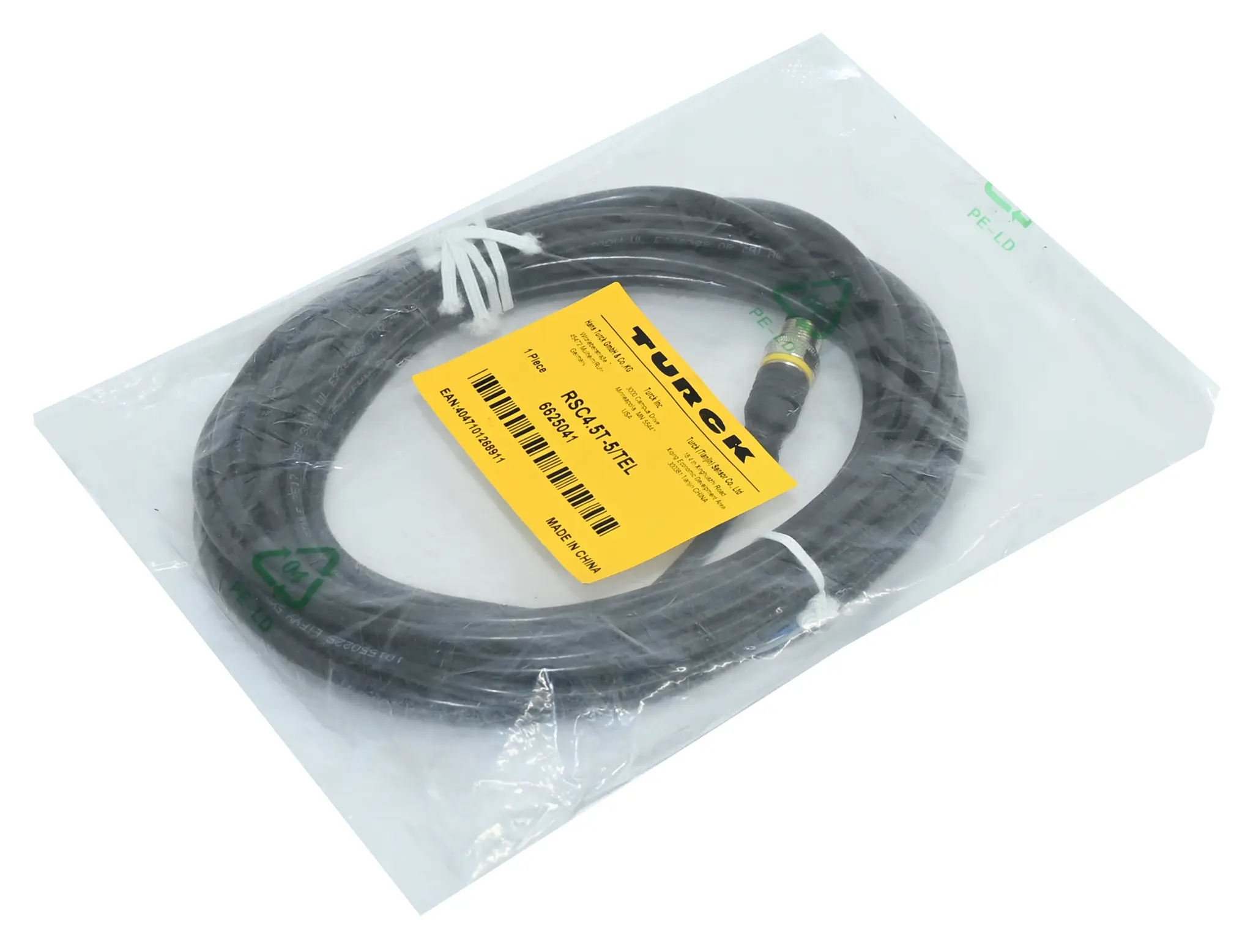 Produktfoto 1 von Turck RSC4.5T-5/TEL 6625041 Actuator Sensor Cable New sealed