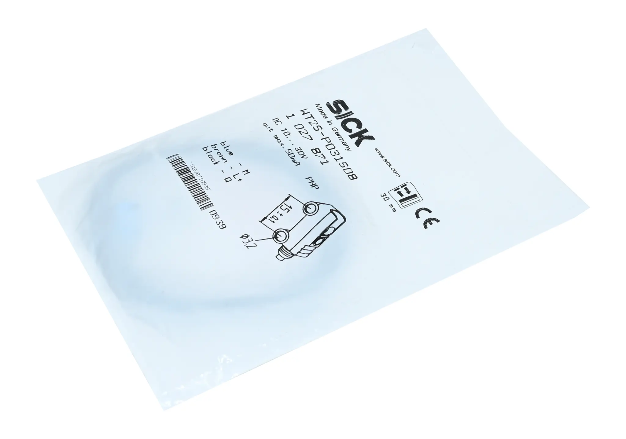 Produktfoto 1 von Sick WT2S-P031S08 1027871 Photoelectric Switch Sensor