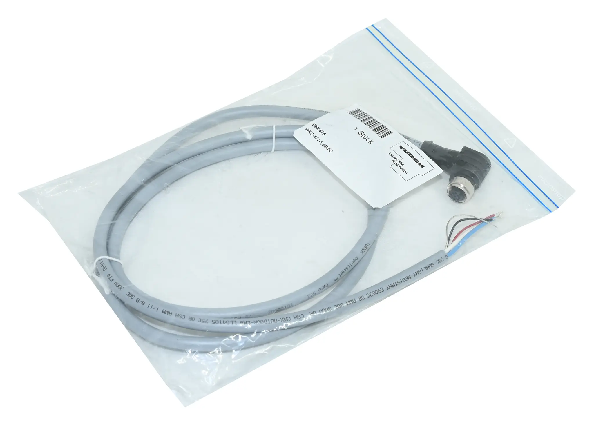 Produktfoto 1 von Turck WKC-572-1.5M/5D 8900675 Cable New