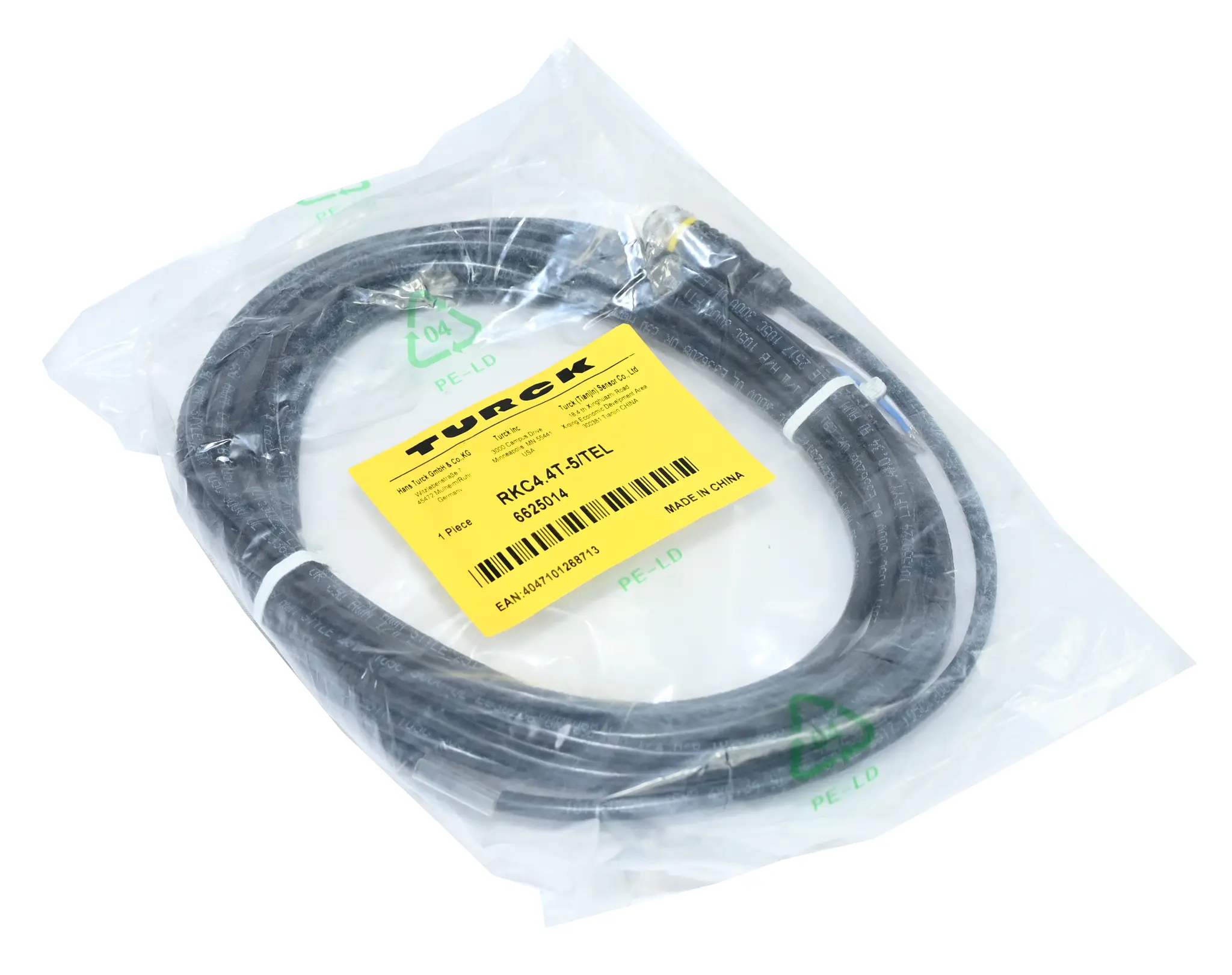 Produktfoto 1 von Turck RKC4.4T-5/TEL 6625014 Sensor Actuator Cable New sealed