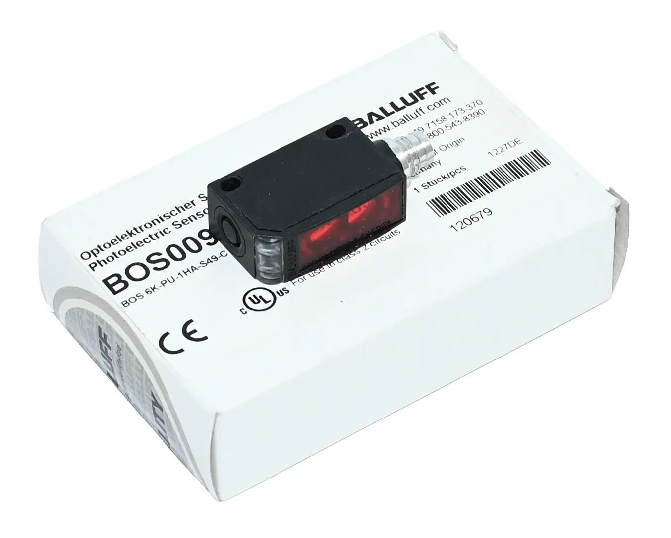 Produktfoto 1 von Balluff BOS009U BOS 6K-PU-1HA-S49-C Photoelectric Sensor New