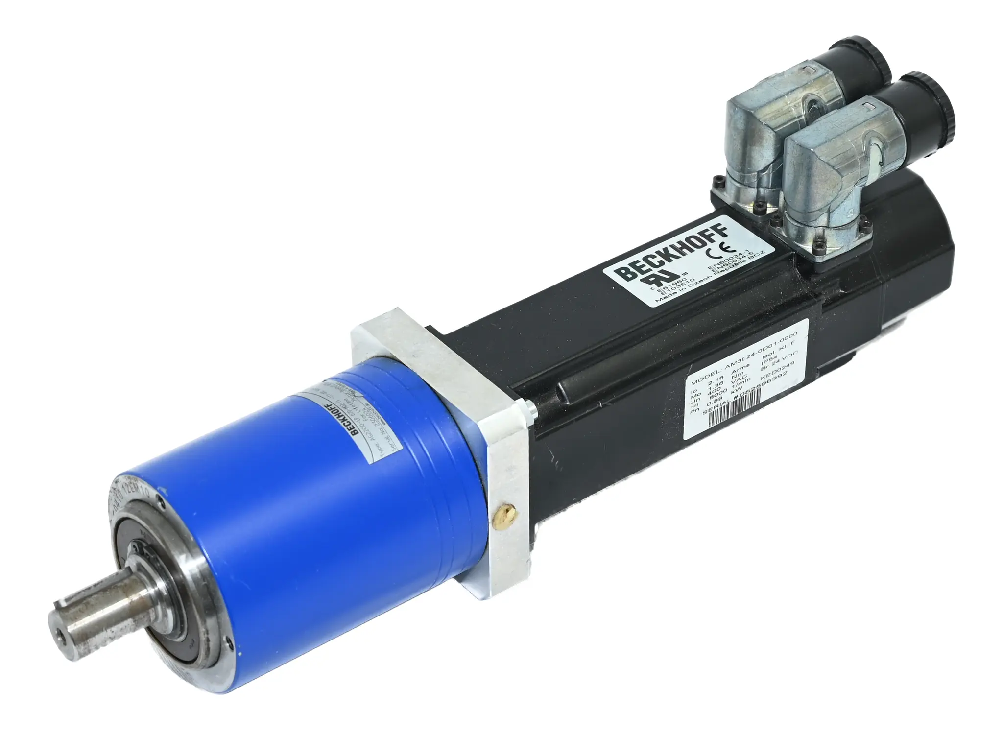 Produktfoto 1 von Beckhoff AM3024-0D01-0000 0.89 kW Motor AG2200-LP Gearbox