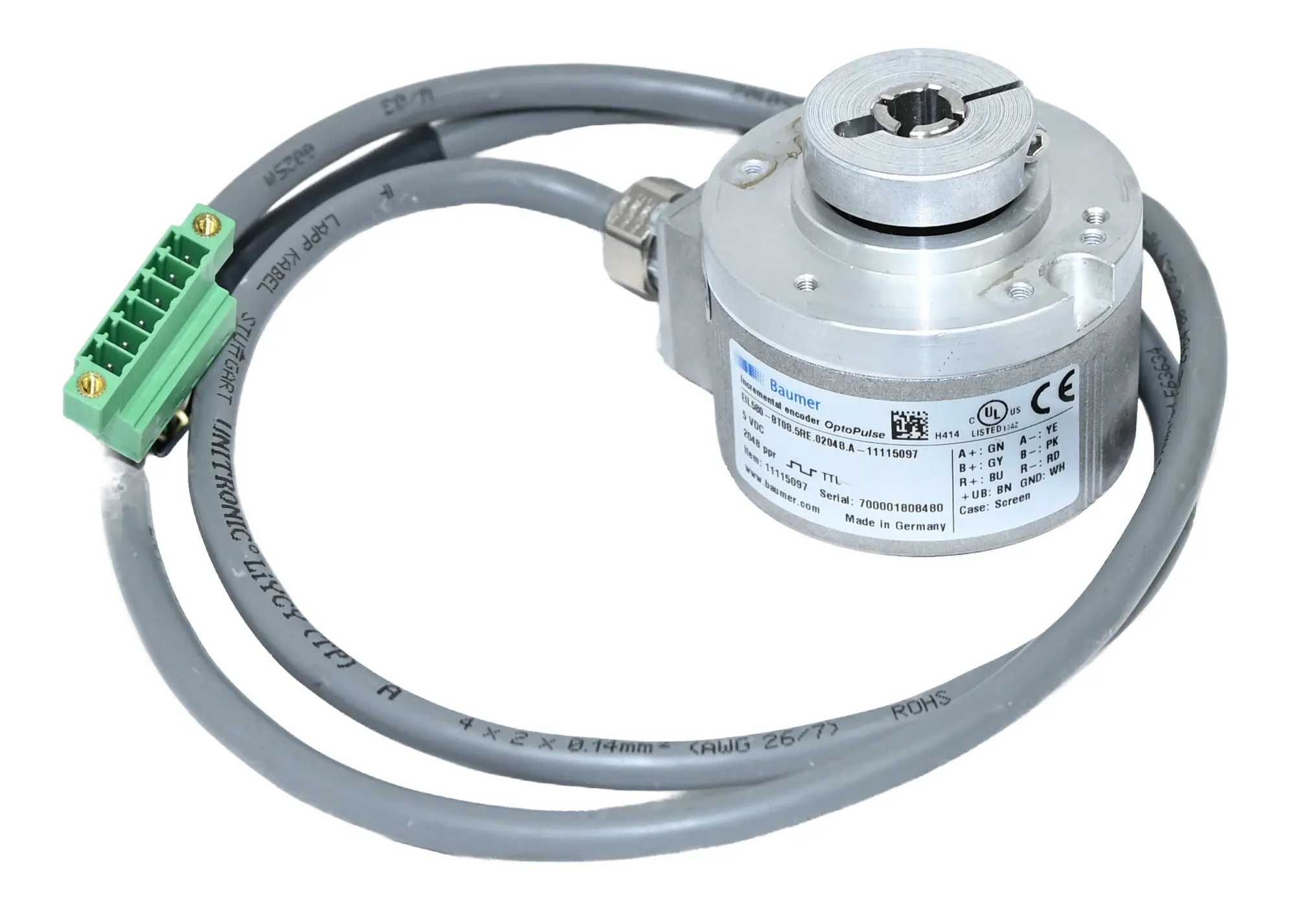 Produktfoto 1 von Baumer EIL580-BT08.5RE.024048.A-11115097 optoPulse Incremental encoder