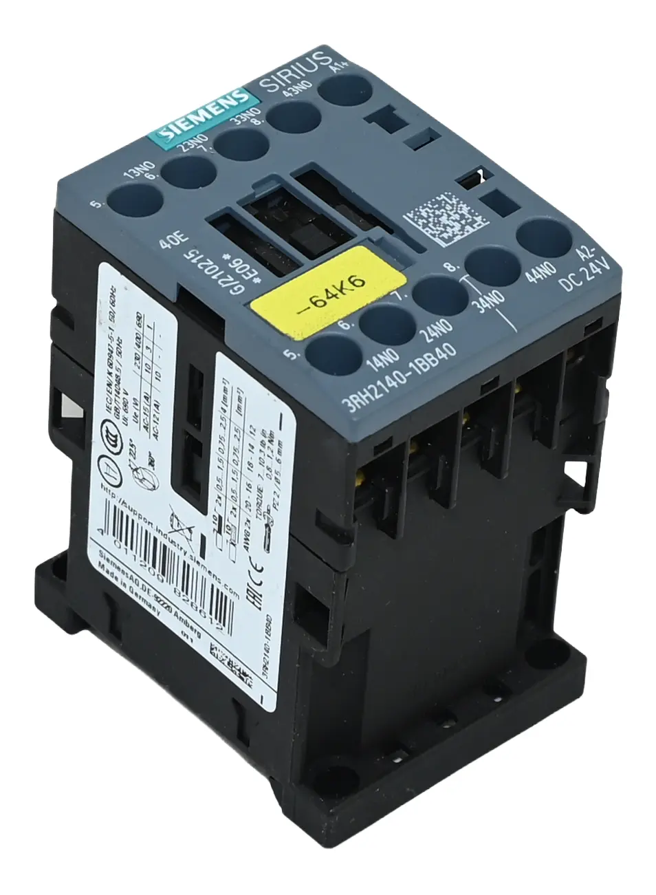 Produktfoto 1 von Siemens 3RH2140-1BB40 Sirius 3RH2 140-1BB40 Contactor Relay
