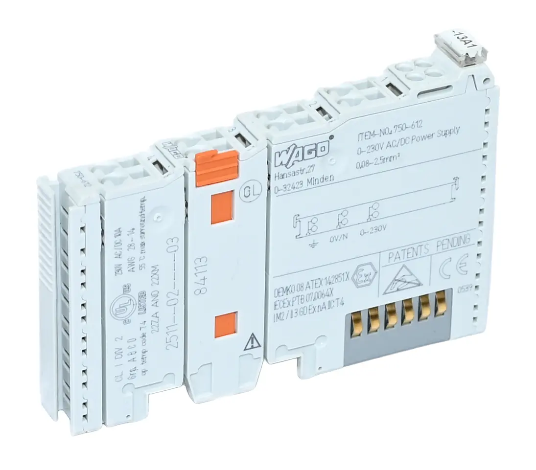 Produktfoto 1 von Wago 750-612 0-230 V AC/DC Power Supply