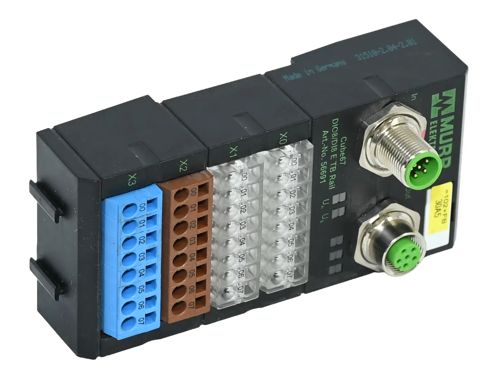 Produktfoto 1 von Murr Elektronik DIO8/DI8 E TB Cube67 56691 Rail