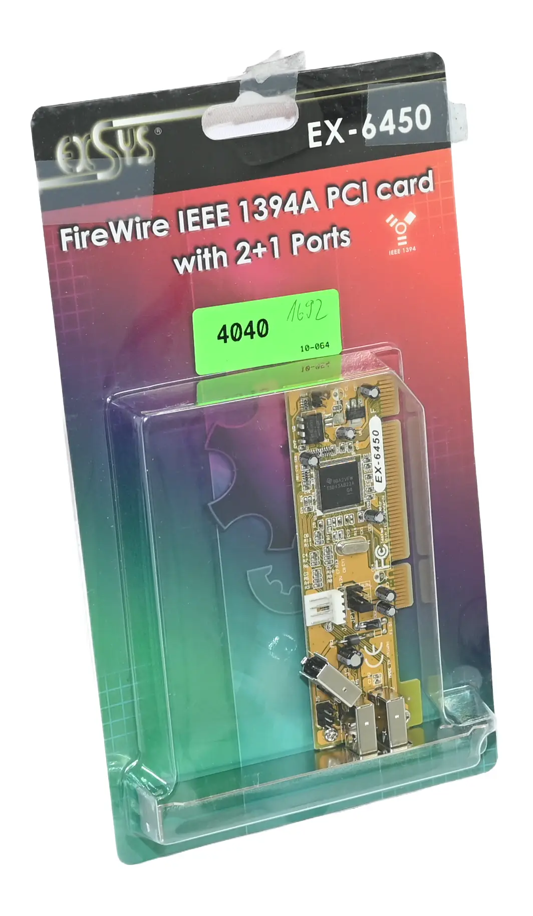 Produktfoto 1 von Exsys EX-6450 FireWire IEEE 1394A PCI Card New