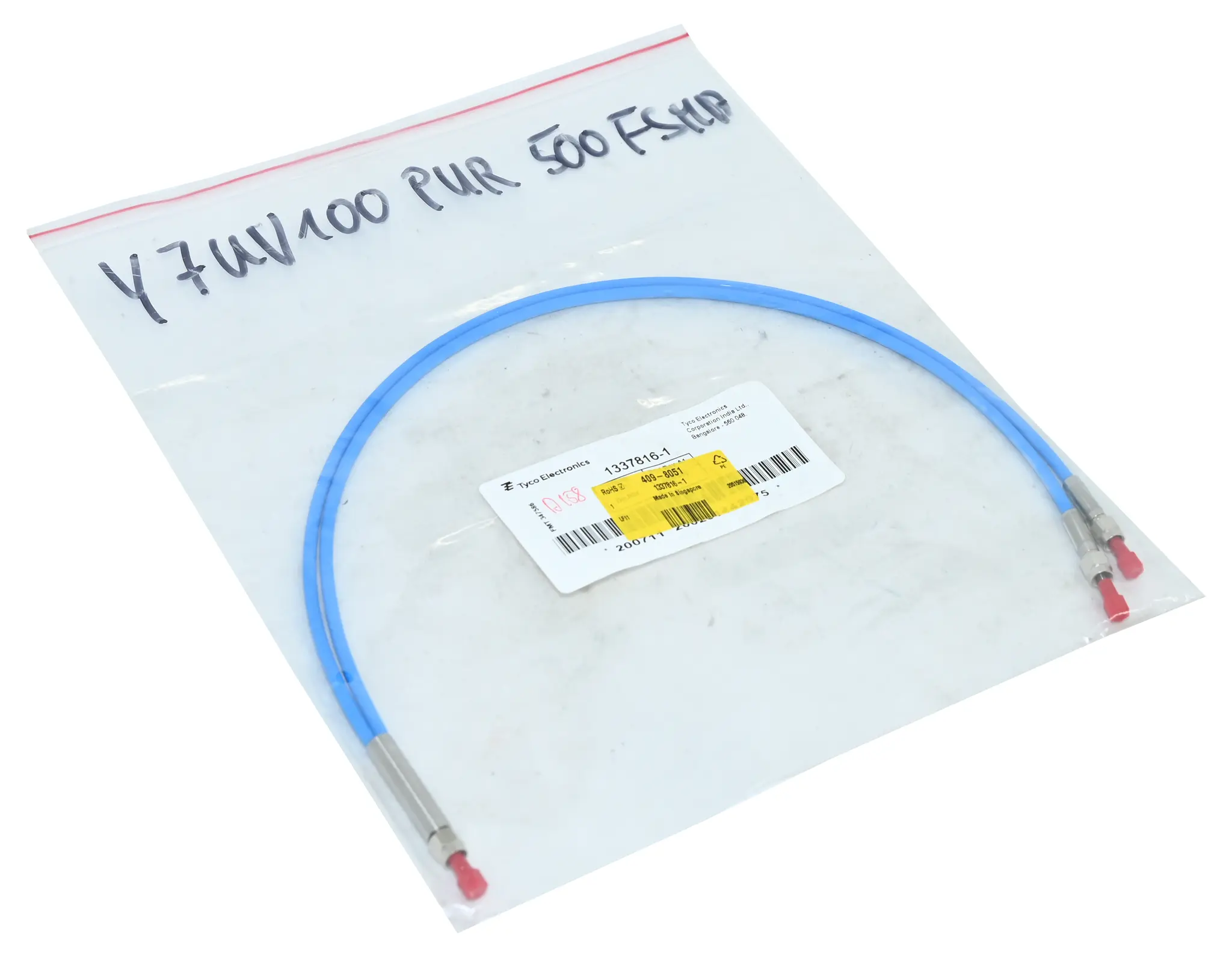 Produktfoto 1 von Tyco 1337816-1 Y7UV100 PUR 500 Coaxial Cable Assembly New