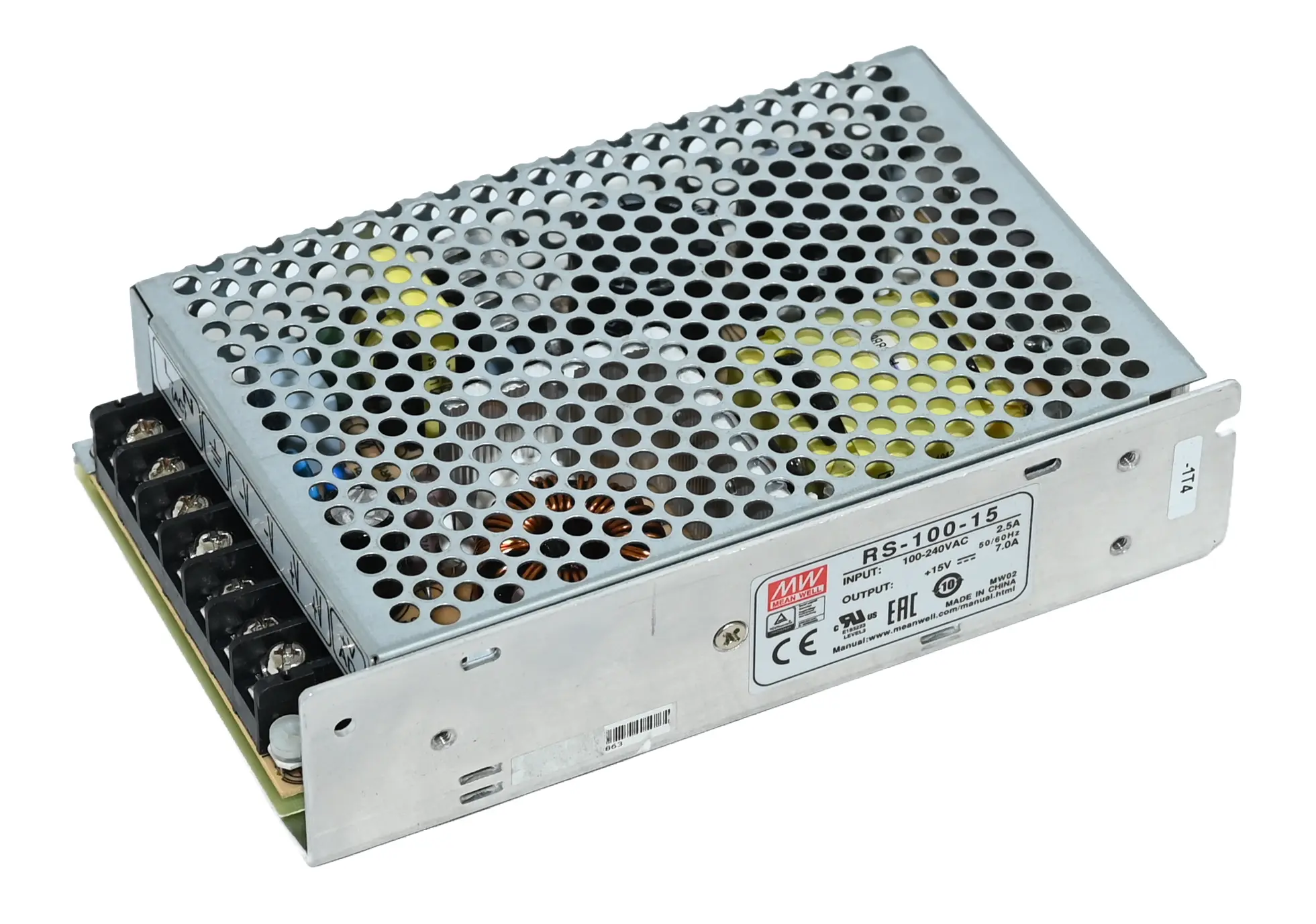 Produktfoto 1 von Mean Well RS-100-15 Power Supply