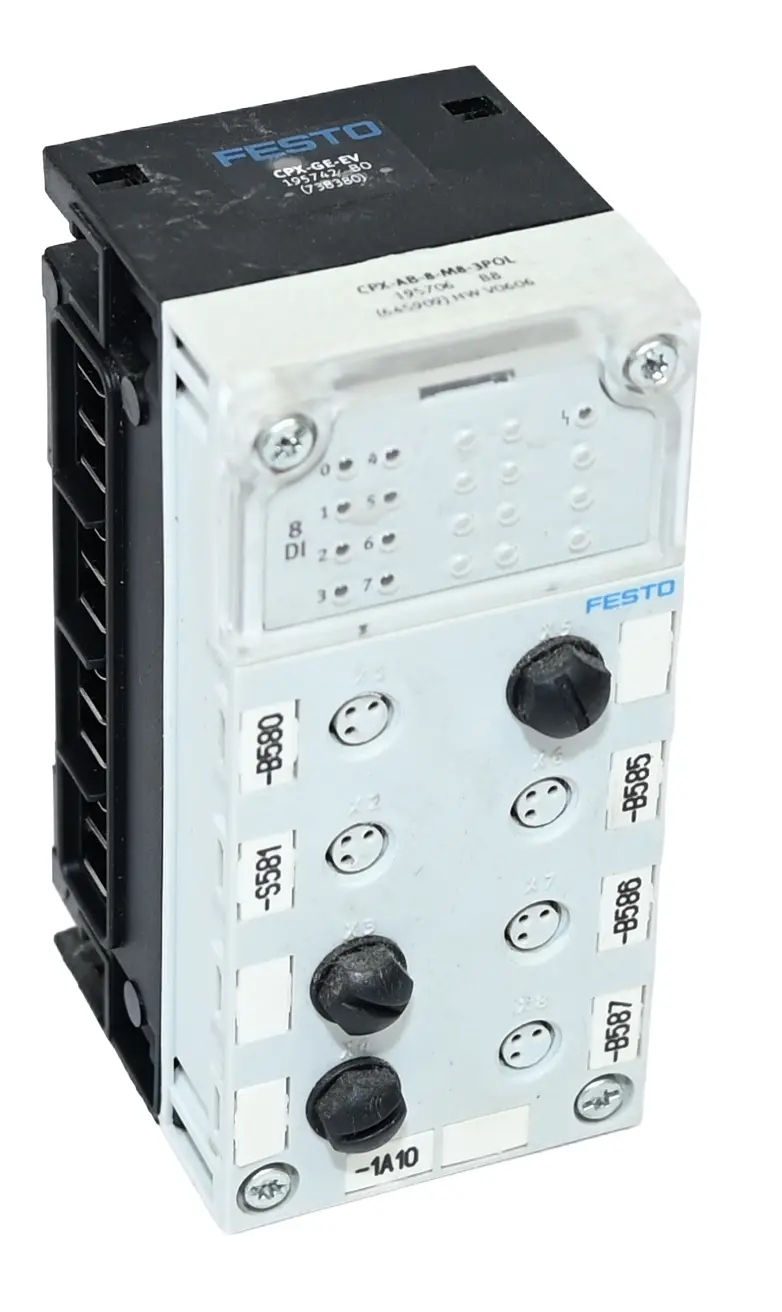 Produktfoto 1 von Festo CPX-AB-8-M8-3POL 195706 Manifold Block