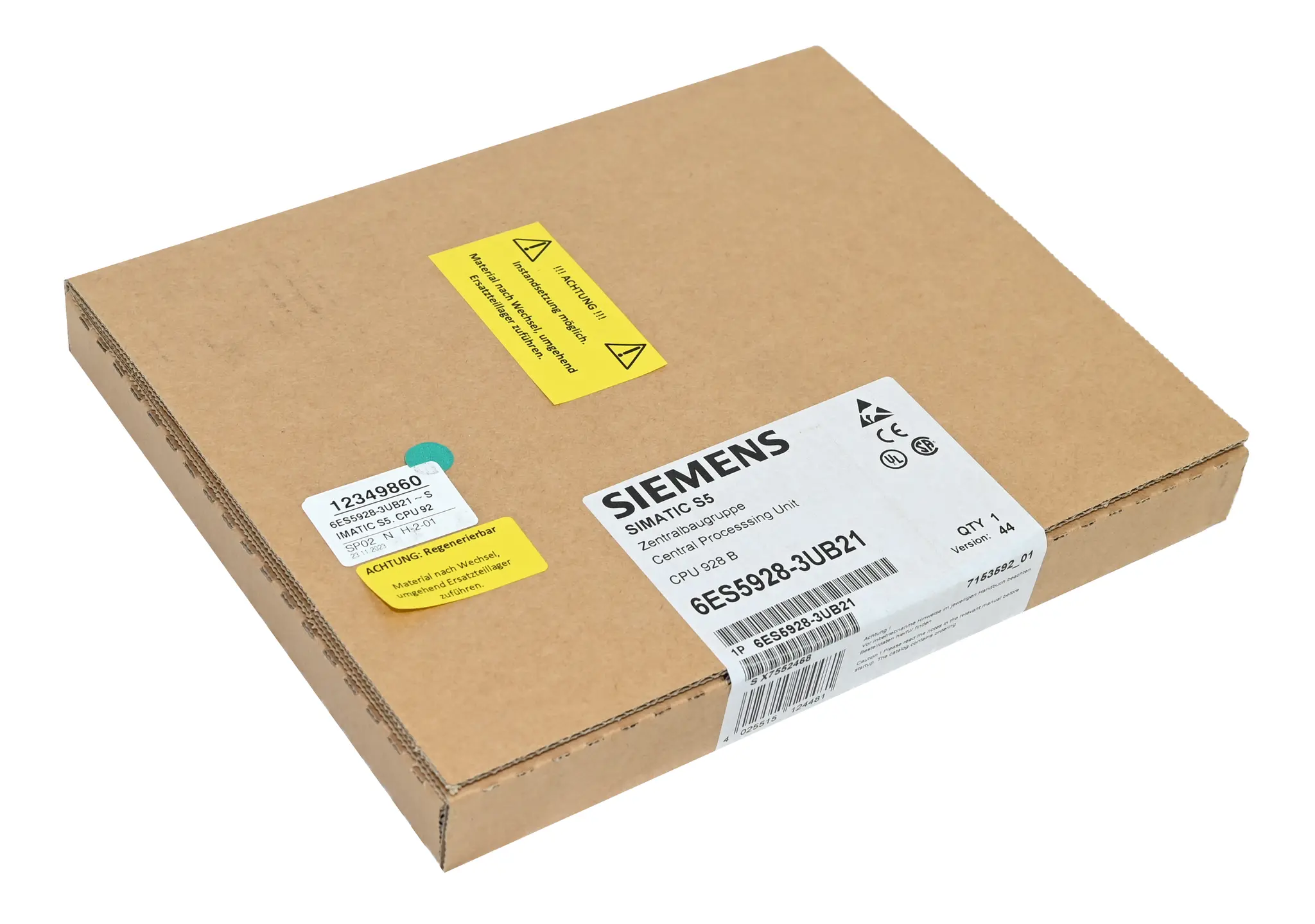 Produktfoto 1 von Siemens 6ES5928-3UB21 Simatic S5 6ES5 928-3UB21 CPU 928 B New sealed