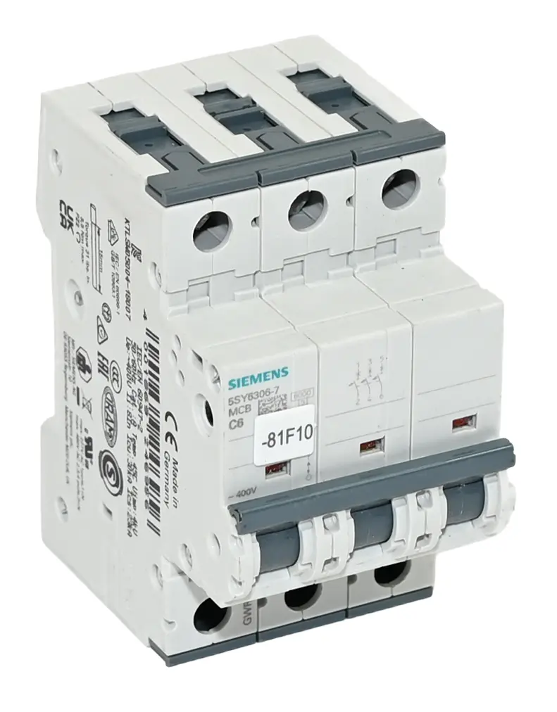 Produktfoto 1 von Siemens 5SY6306-7 Miniature Circuit Breaker 400V 6kA