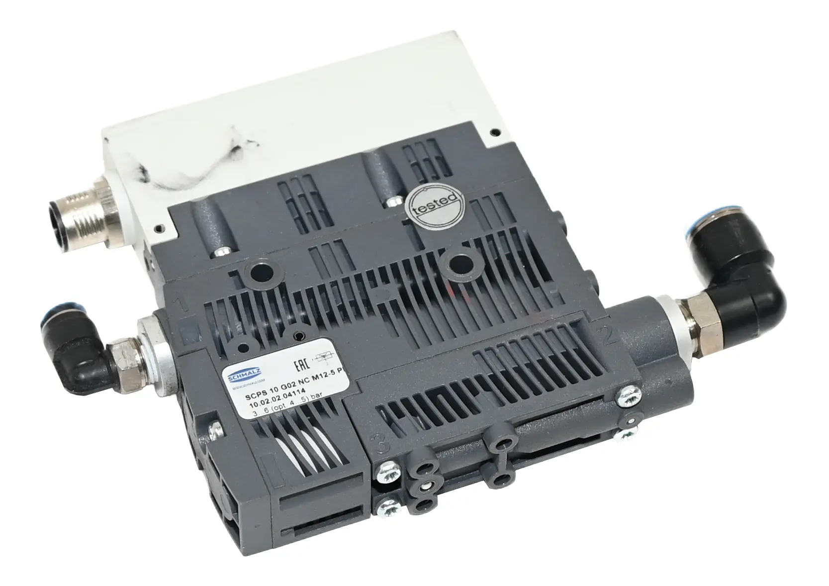 Produktfoto 1 von Schmalz SCPS 10 G02 NC M12-5 PNP 10.02.02.04114 Compact Ejector