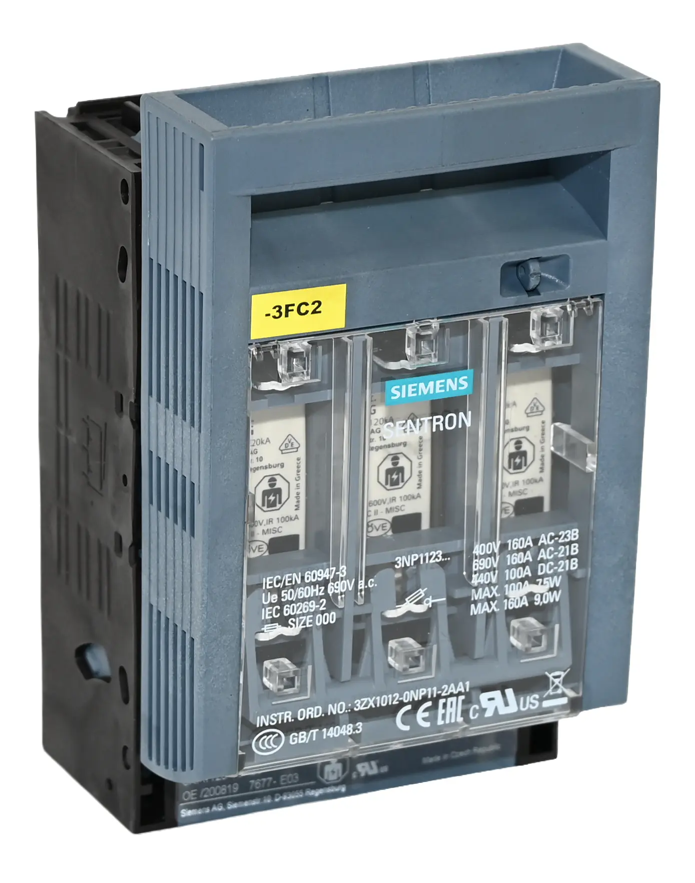 Produktfoto 1 von Siemens 3NP1123-1CA20 3NP1 123-1CA20 Fuse Switch Disconnector