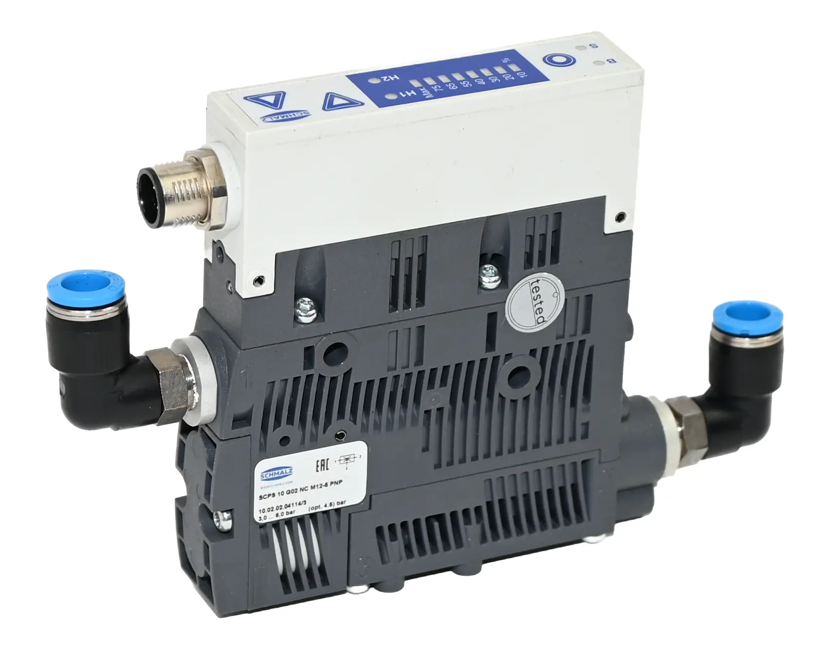 Produktfoto 1 von Schmalz 10.02.02.04114/3 SCPS 10 G02 NC M12-5 PNP Compact Ejector