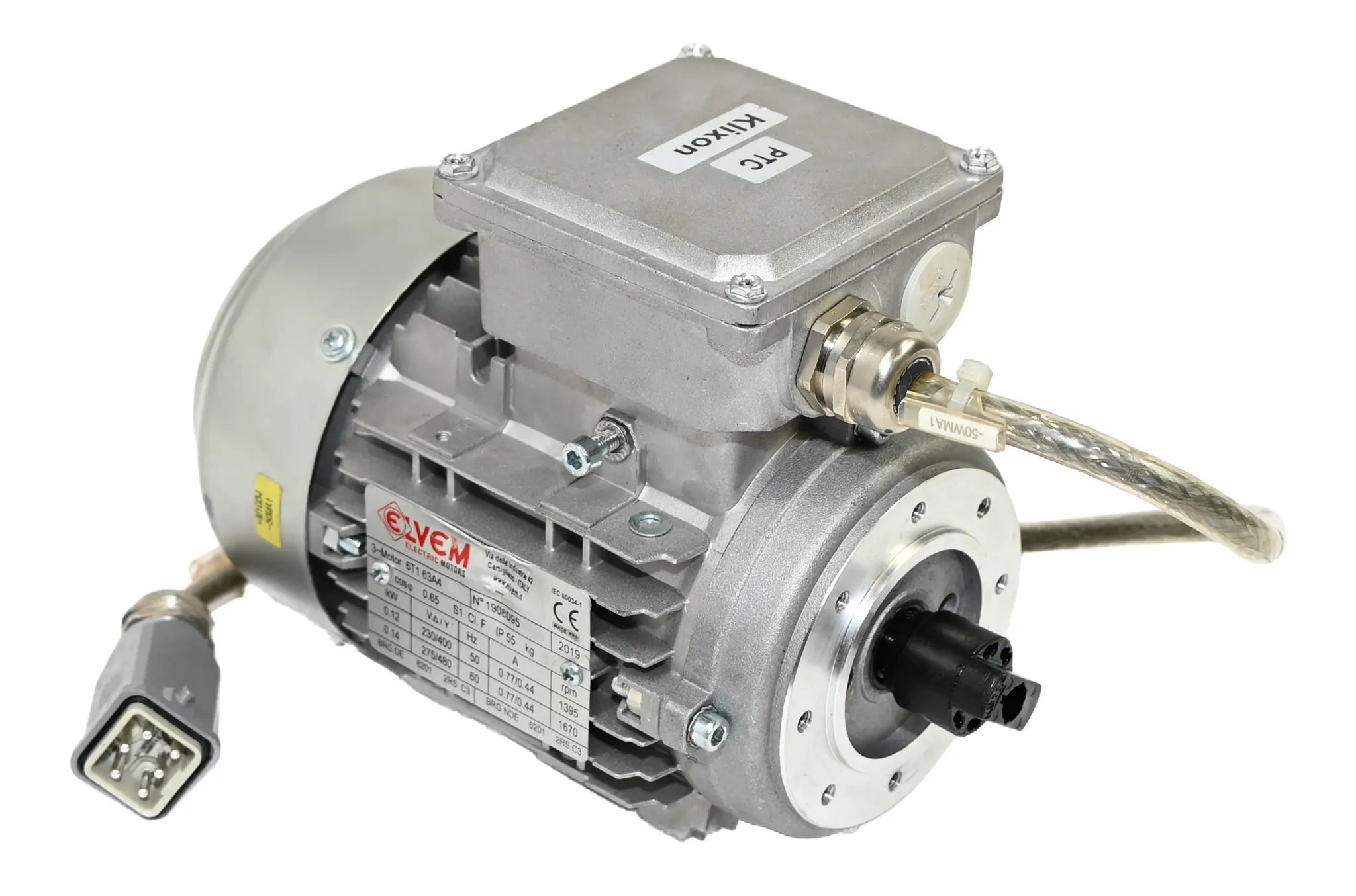 Elvem 6T163A4 3 Phase Servo Motor 0.14kW