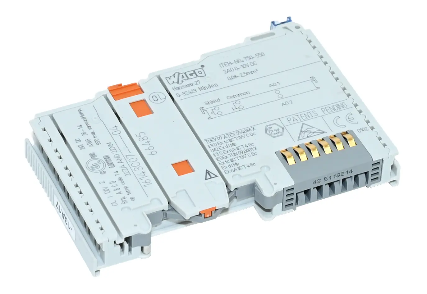 Produktfoto 1 von Wago 750-550 2-Channel Analog Output