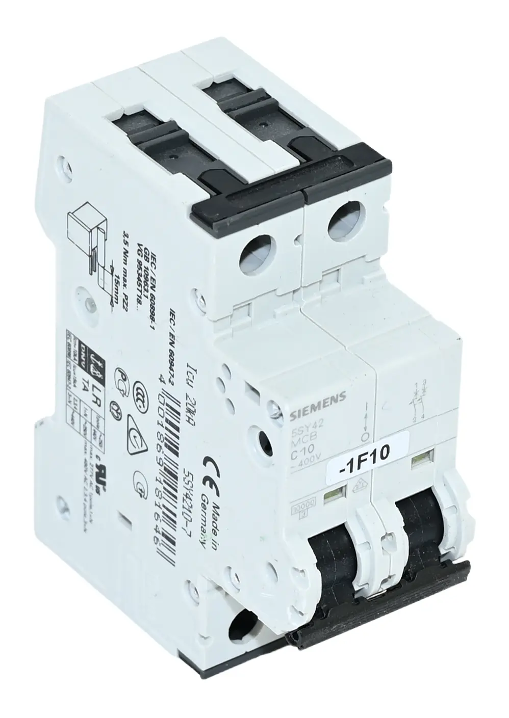 Produktfoto 1 von Siemens 5SY4210-7 Miniature Circuit Breaker