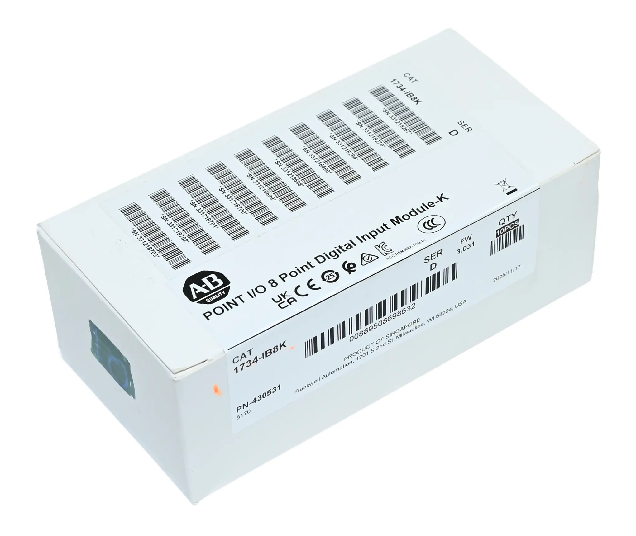 Allen Bradley 10x 1734-IB8K Point I/O 8 Point Digital Input Module-K New sealed