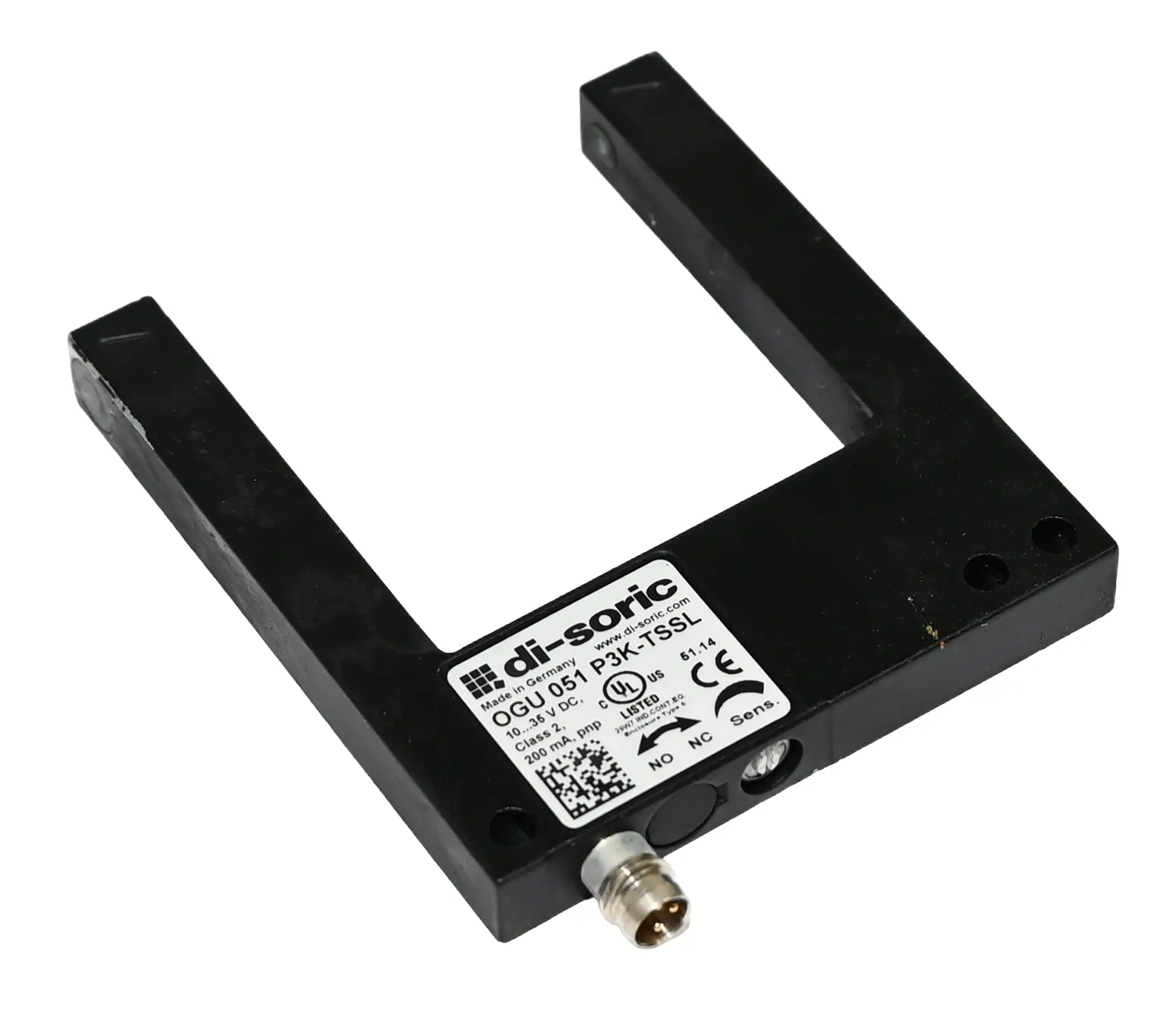 Produktfoto 1 von Di-Soric OGU 051 P3K-TSSL Fork Photoelectric Sensor
