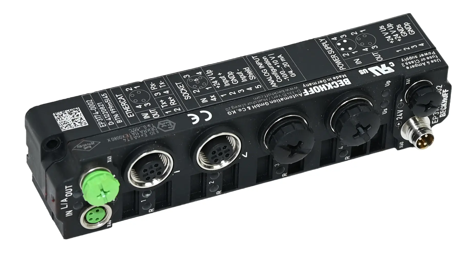 Produktfoto 1 von Beckhoff EP3174-0002 4-Channel Analog Input