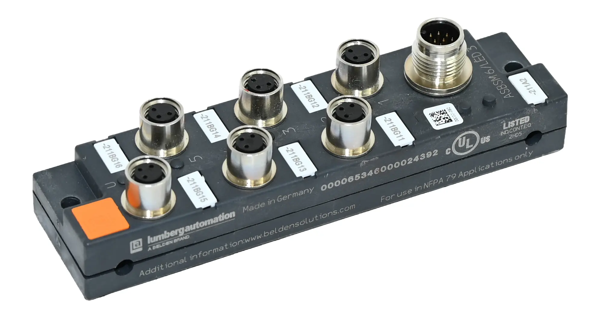 Produktfoto 1 von Lumberg ASBSM 6/LED 3 Actuator/Sensor Distribution Box