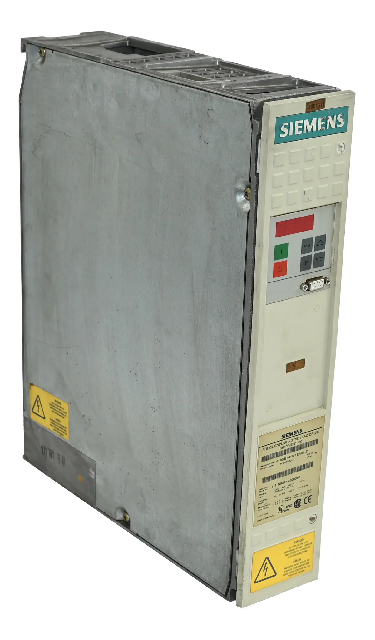 Produktfoto 1 von Siemens 6SE7016-1EA61-Z Simovert VC 6SE7 016-1EA61-Z AC Drive