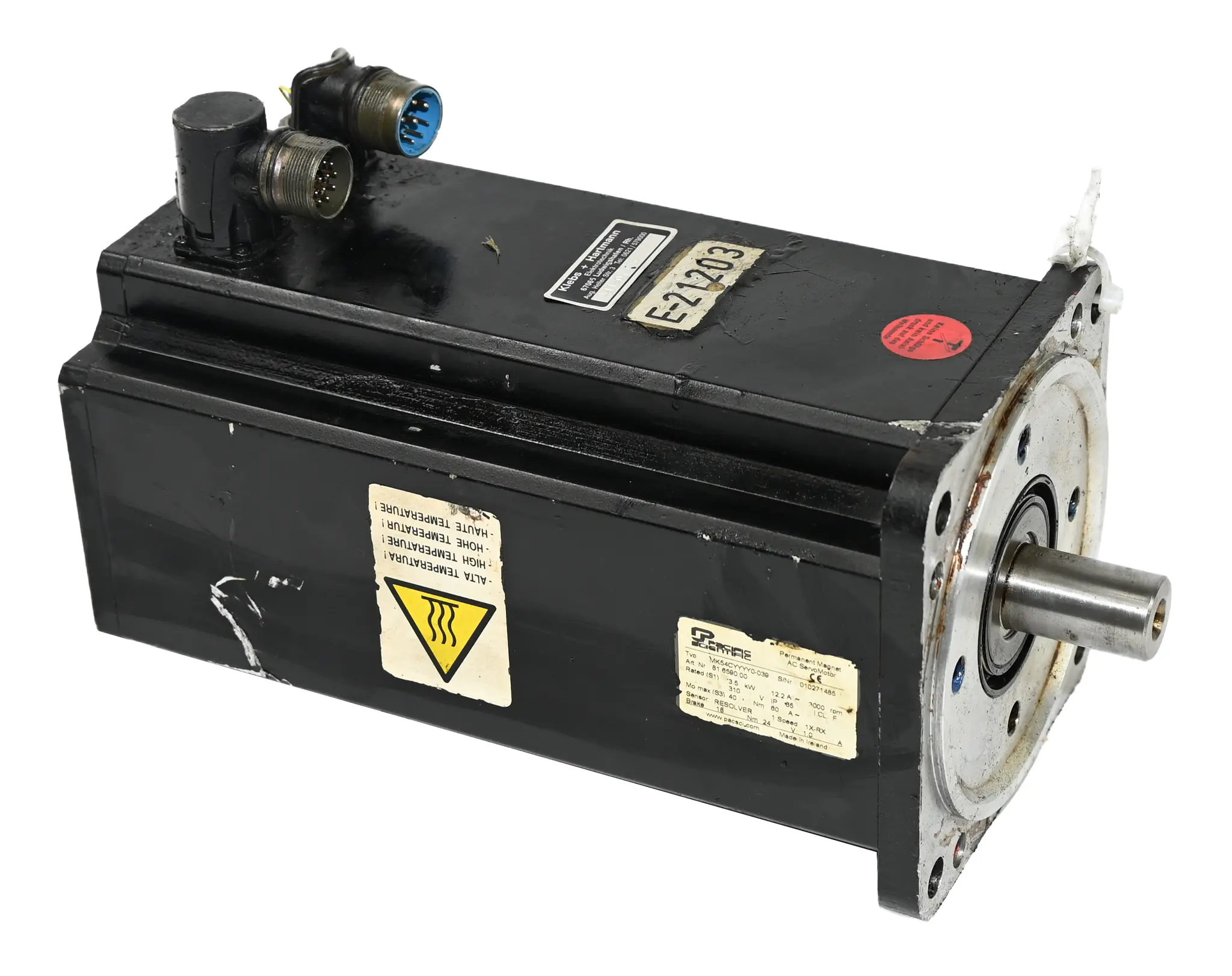 Produktfoto 1 von Pacific Scientific MK54CYYYY0-039 81.6590.00 3.5kW Permanent Magnet AC Servo Motor