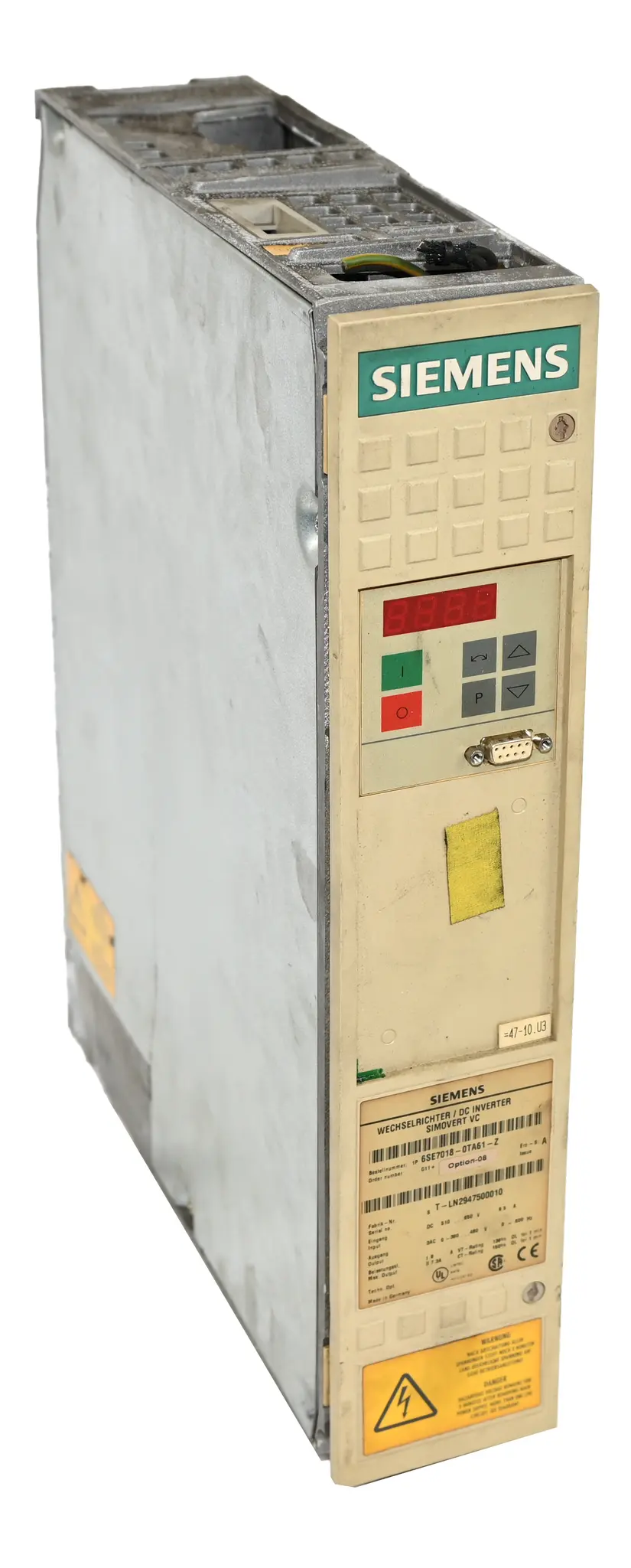 Produktfoto 1 von Siemens 6SE7018-0TA61-Z Simovert VC 6SE7 018-0TA61-Z DC Inverter