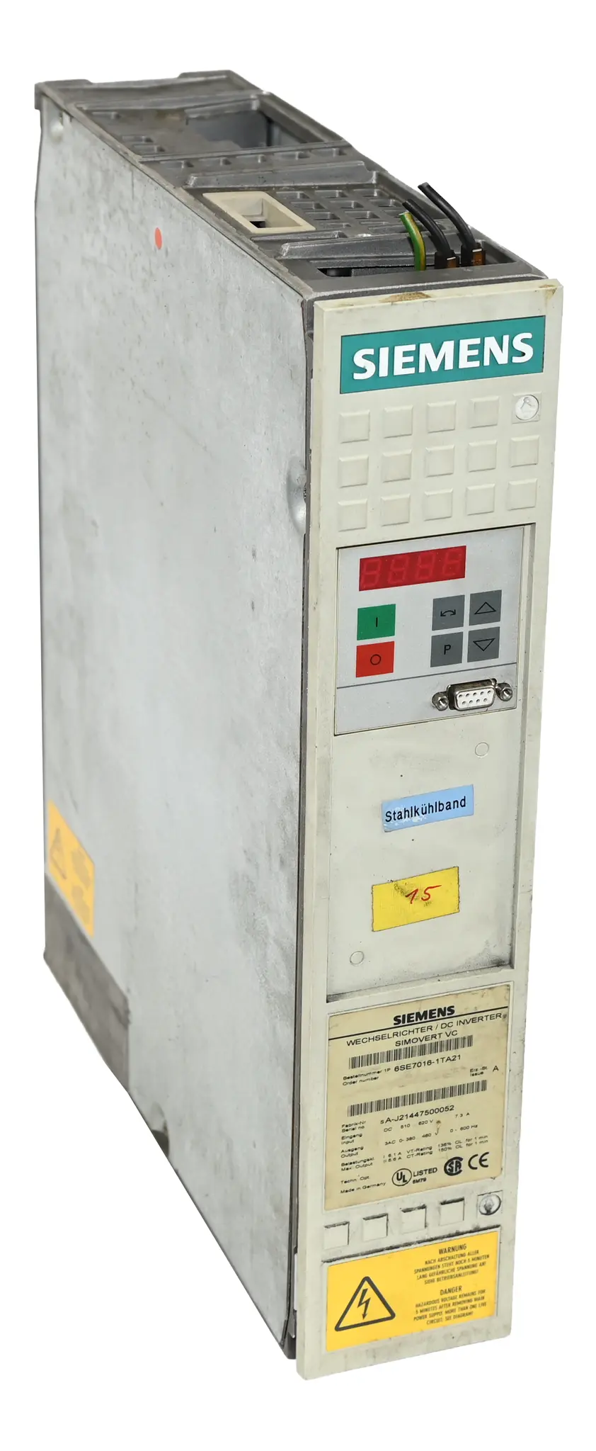 Produktfoto 1 von Siemens 6SE7016-1TA21 Simovert VC 6SE7 016-1TA21 DC Inverter