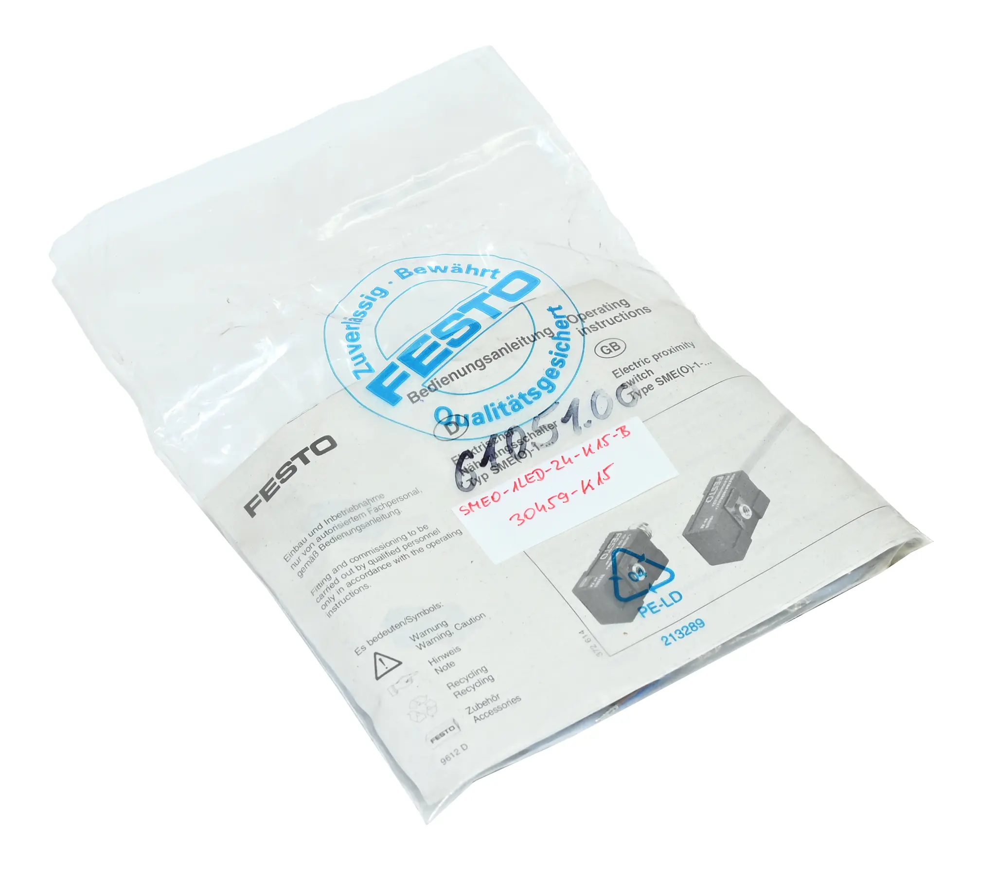 Produktfoto 1 von Festo SMEO-1-LED-24-B 30459 Sensor New versiegelt