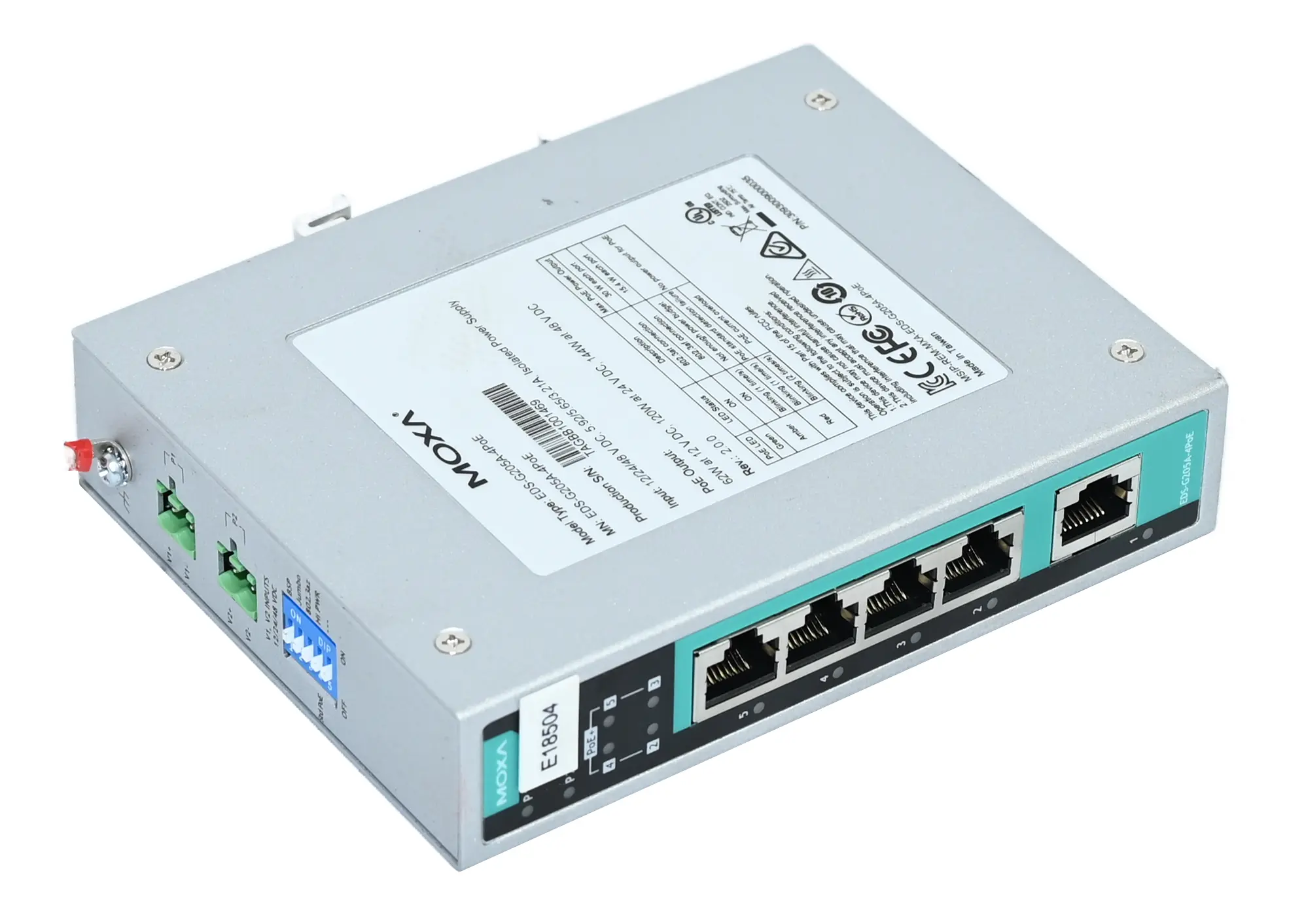 Produktfoto 1 von Moxa EDS-G205A-4PoE Ethernet Switch
