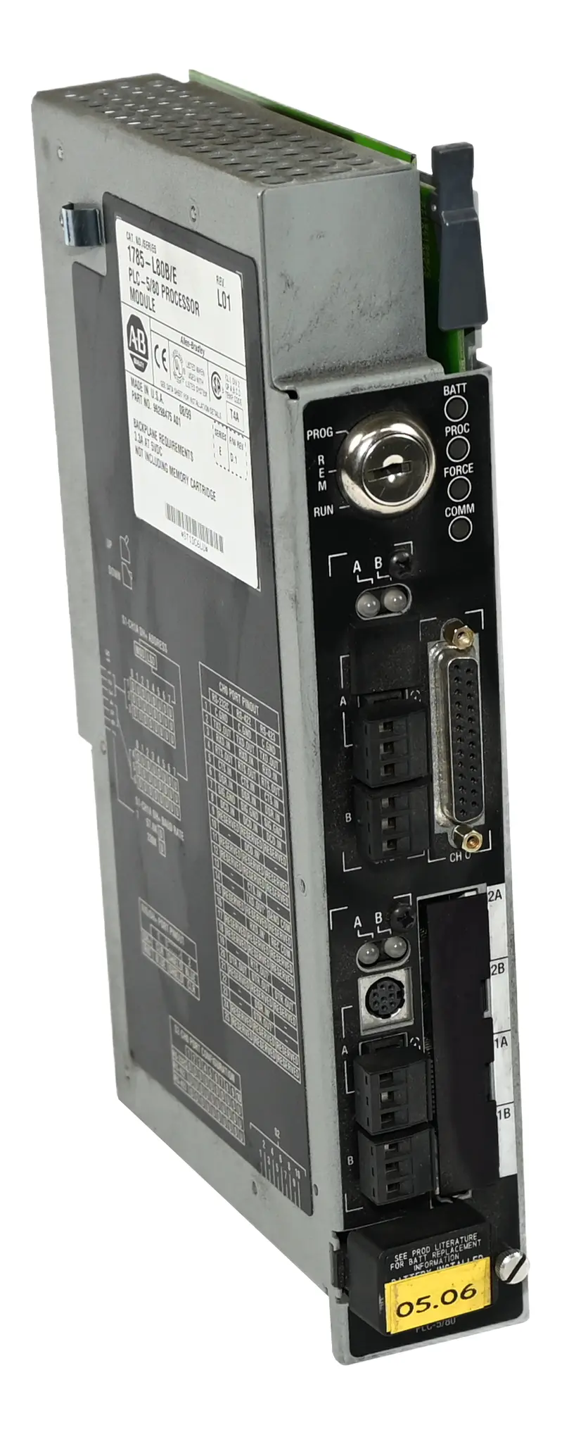 Produktfoto 1 von Allen Bradley 1785-L80B/E PLC-5/80 Processor Module