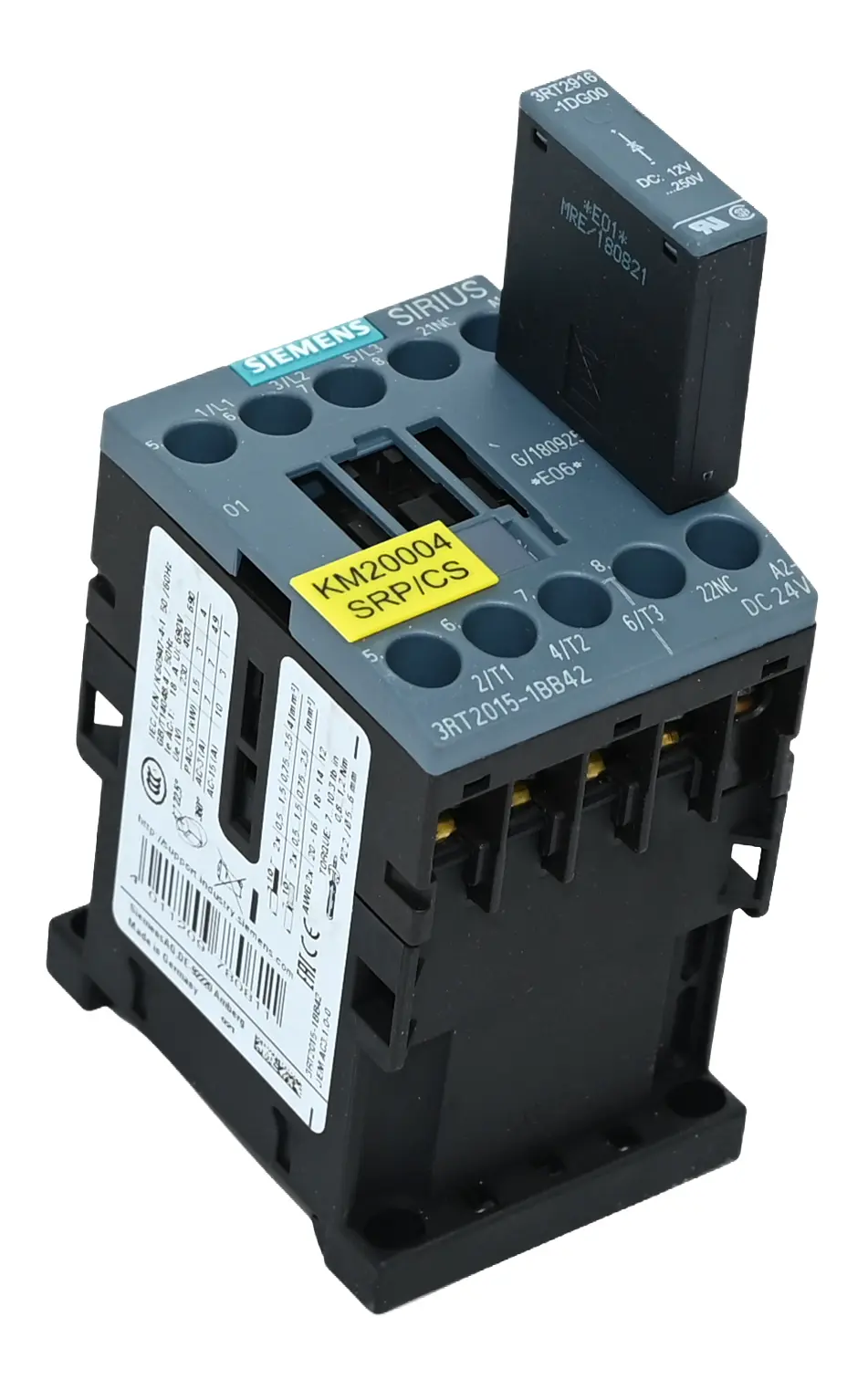 Produktfoto 1 von Siemens 3RT2015-1BB42 Sirius 3RT2 015-1BB42 Power Contactor