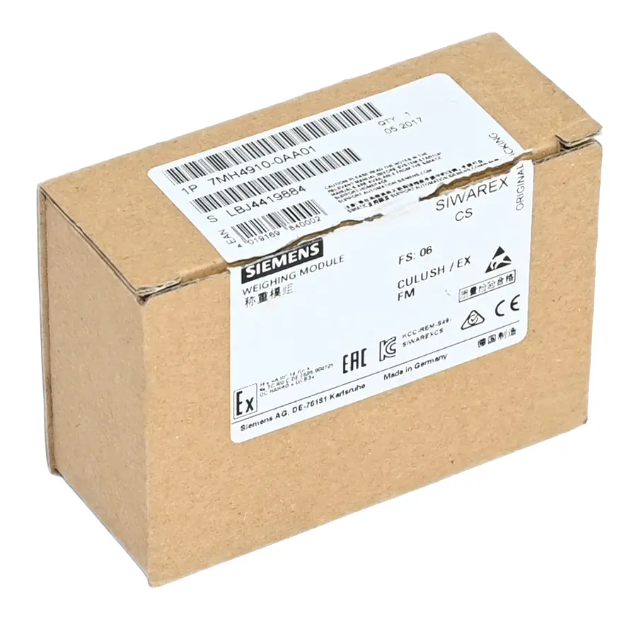 Produktfoto 1 von Siemens 7MH4910-0AA01 Siwarex CS 7MH4 910-0AA01 ET200S Weighing Module New open box