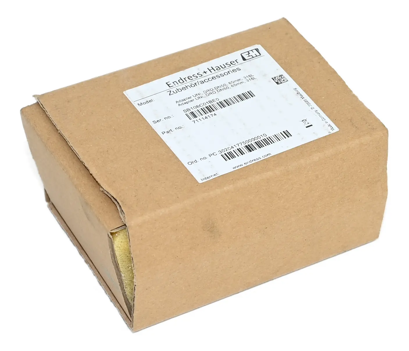 Produktfoto 1 von Endress Hauser 71114174 UNI DRD DN50 65mm 316L Process Adapter New open box