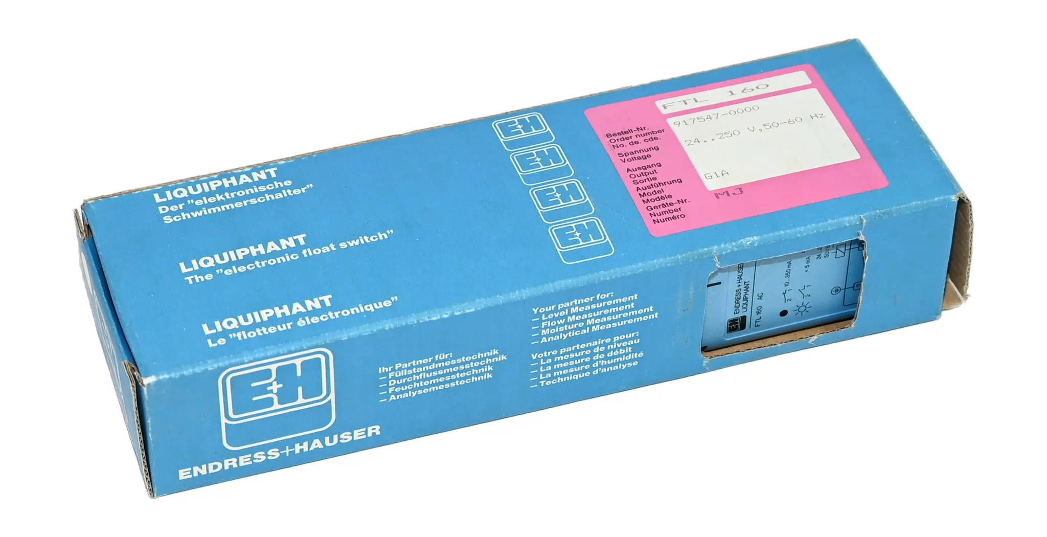 Produktfoto 1 von Endress Hauser FTL 160 AC 917547-0000 Liquiphant Electronic Float Switch New open box
