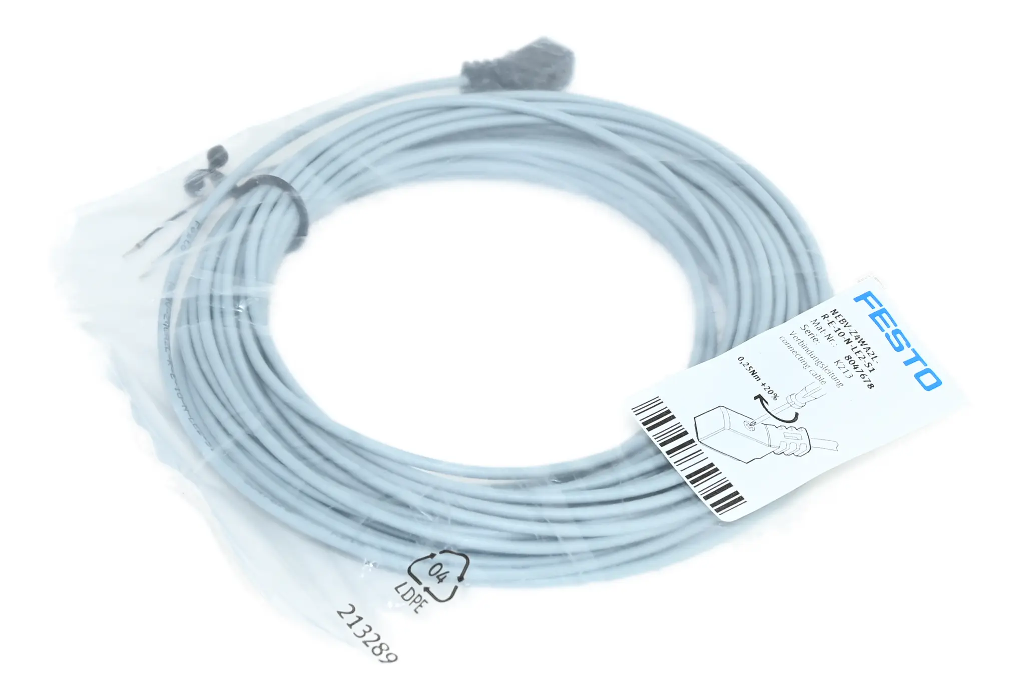 Produktfoto 1 von Festo NEBV-Z4WA2L-R-E-10-N-LE2-S1 8047678 Connecting Cable New sealed