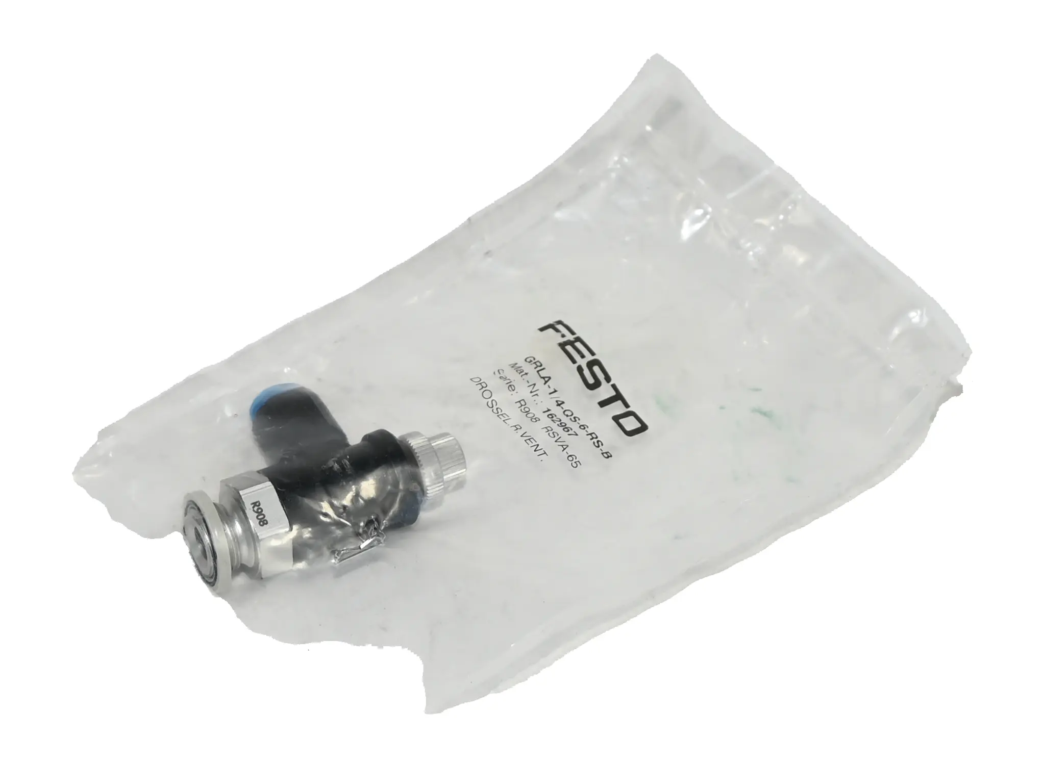 Produktfoto 1 von Festo GRLA-1/4-QS-6-RS-B 162967 One-Way Flow Control Valve New sealed