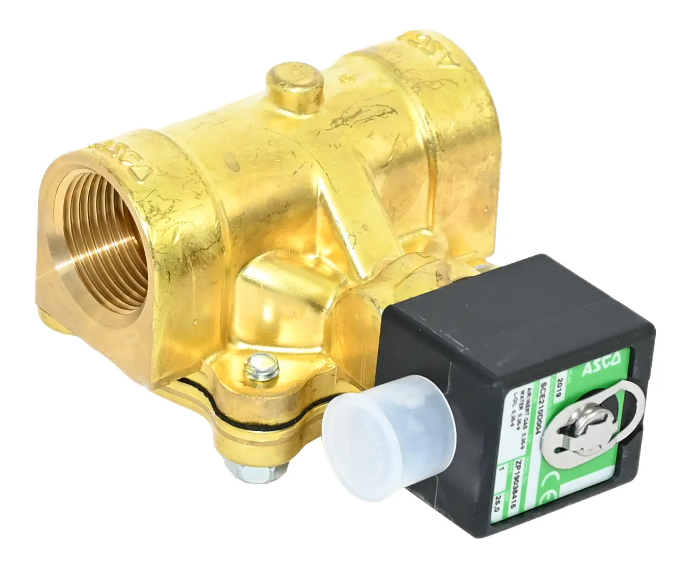 Produktfoto 1 von ASCO Numatics SCE210D004 Solenoid Valve DN25 G1 24VDC NC 0.35-9bar New open box