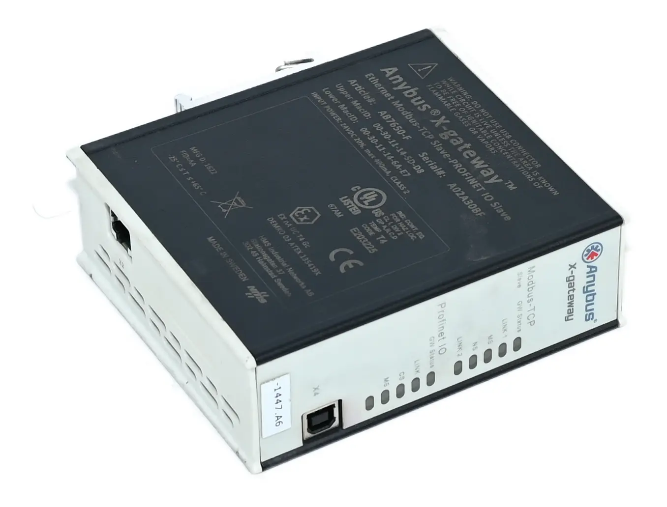 Produktfoto 1 von Anybus AB7650-F X-Gateway ethernet Modbus-tcp Slave-profinet