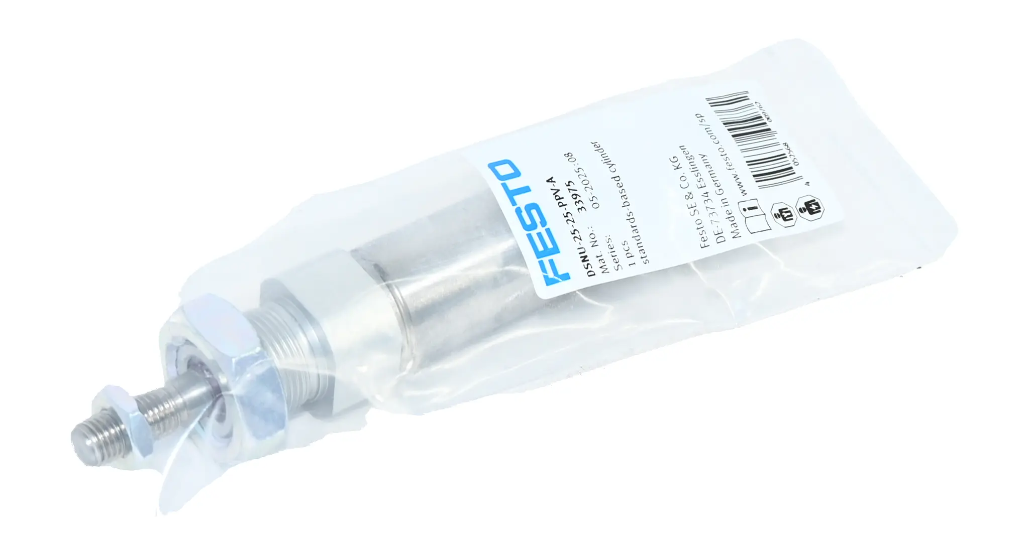 Produktfoto 1 von Festo DSNU-25-25-PPV-A 33975 ISO Cylinder New sealed