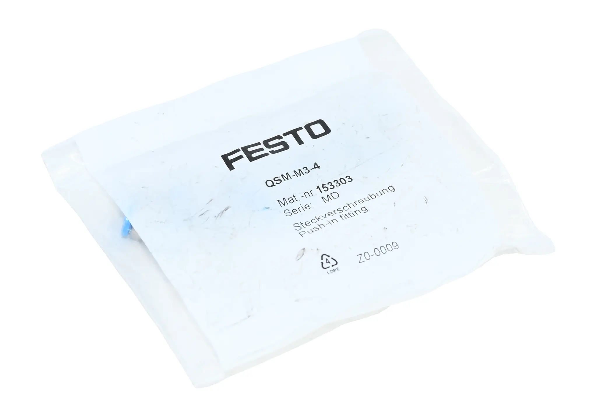 Produktfoto 1 von Festo 10x QSM-M3-4 153303 Push-in Fitting New sealed