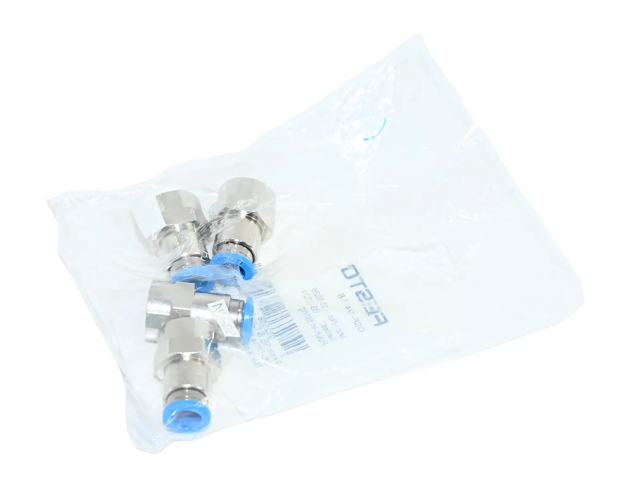 Produktfoto 1 von Festo 4x QSF-1/4-8-B 153026 Push-in Fitting New sealed