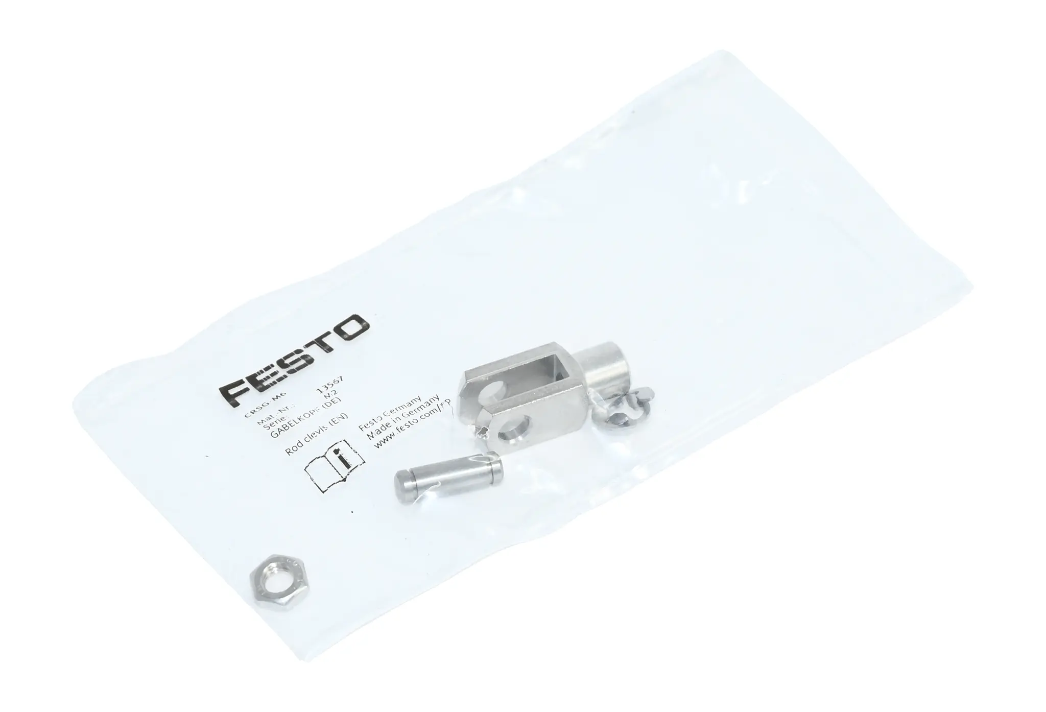 Produktfoto 1 von Festo CRSG-M6 13567 Rod Clevis New sealed
