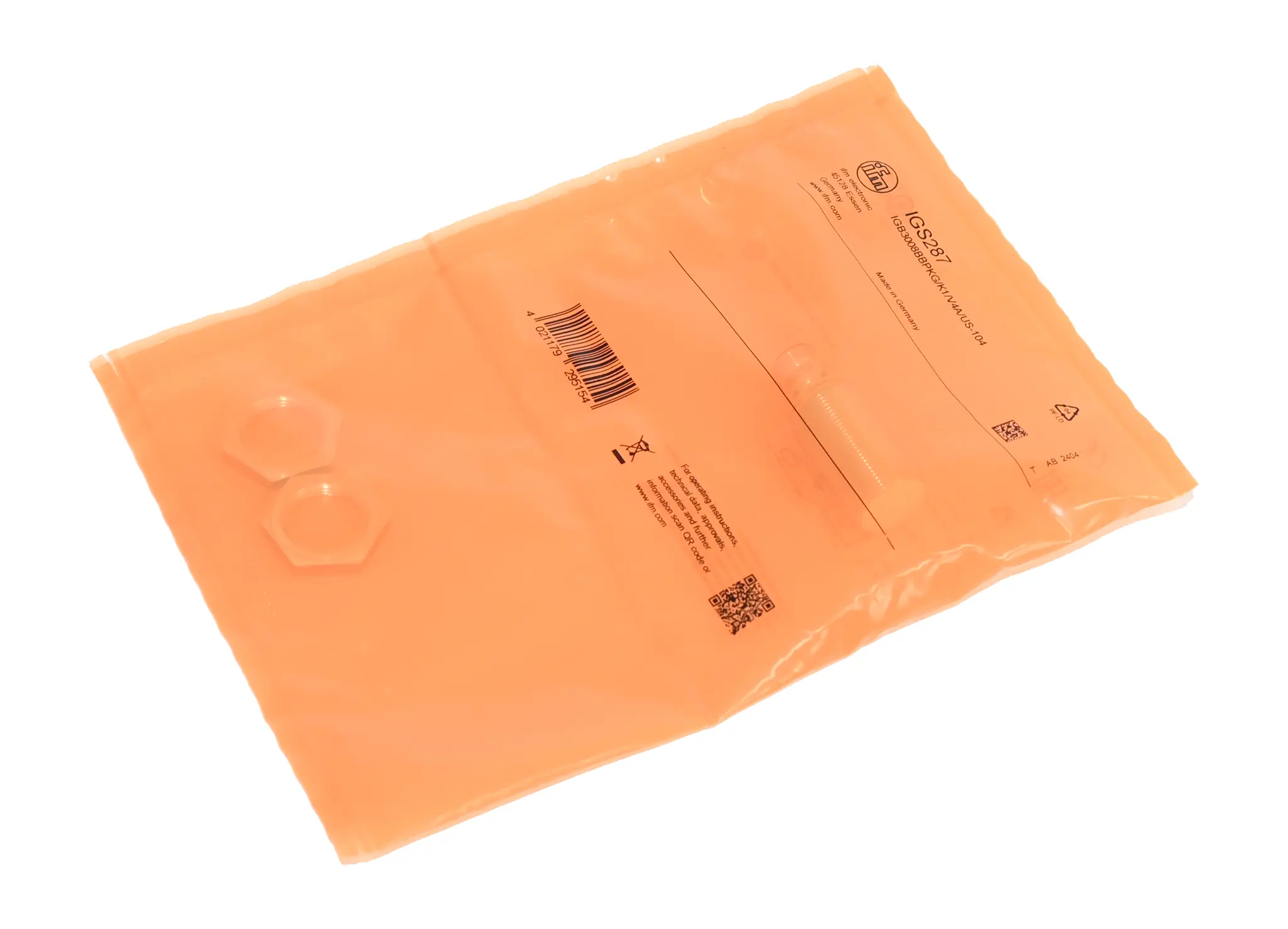 Produktfoto 1 von ifm IGS287 IGB3008BBPKG/K1/V4A/US-104 Inductive Sensor New sealed