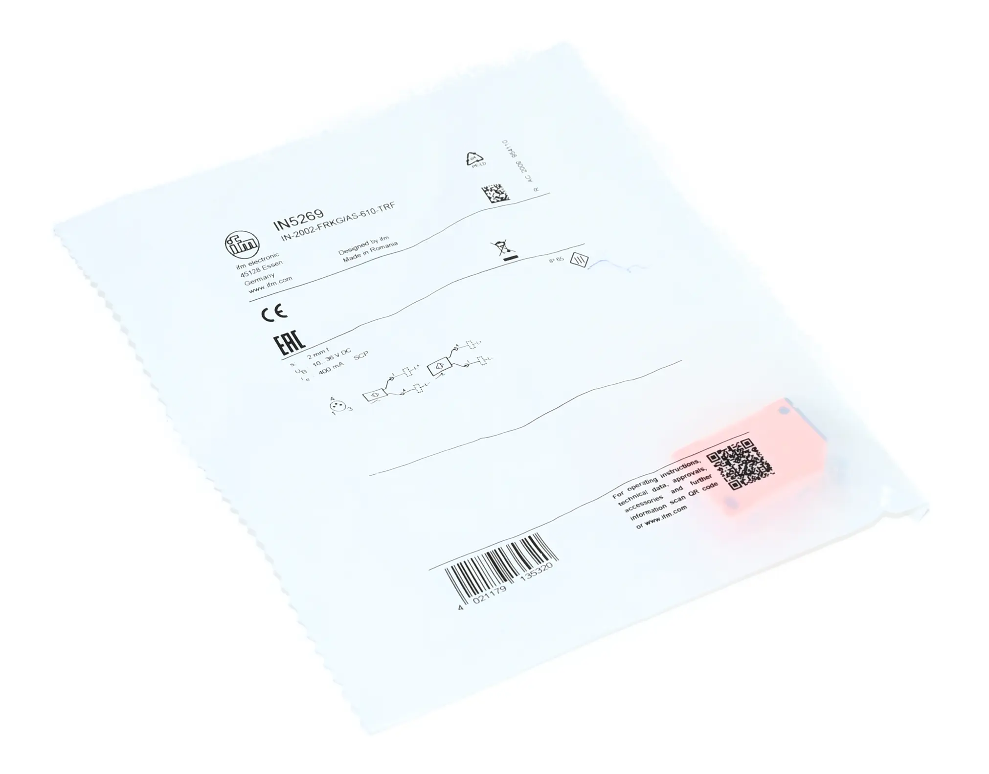 Produktfoto 1 von ifm IN5269 IN-2002-FRKG/AS-610-TRF Proximity Switch Sensor New sealed