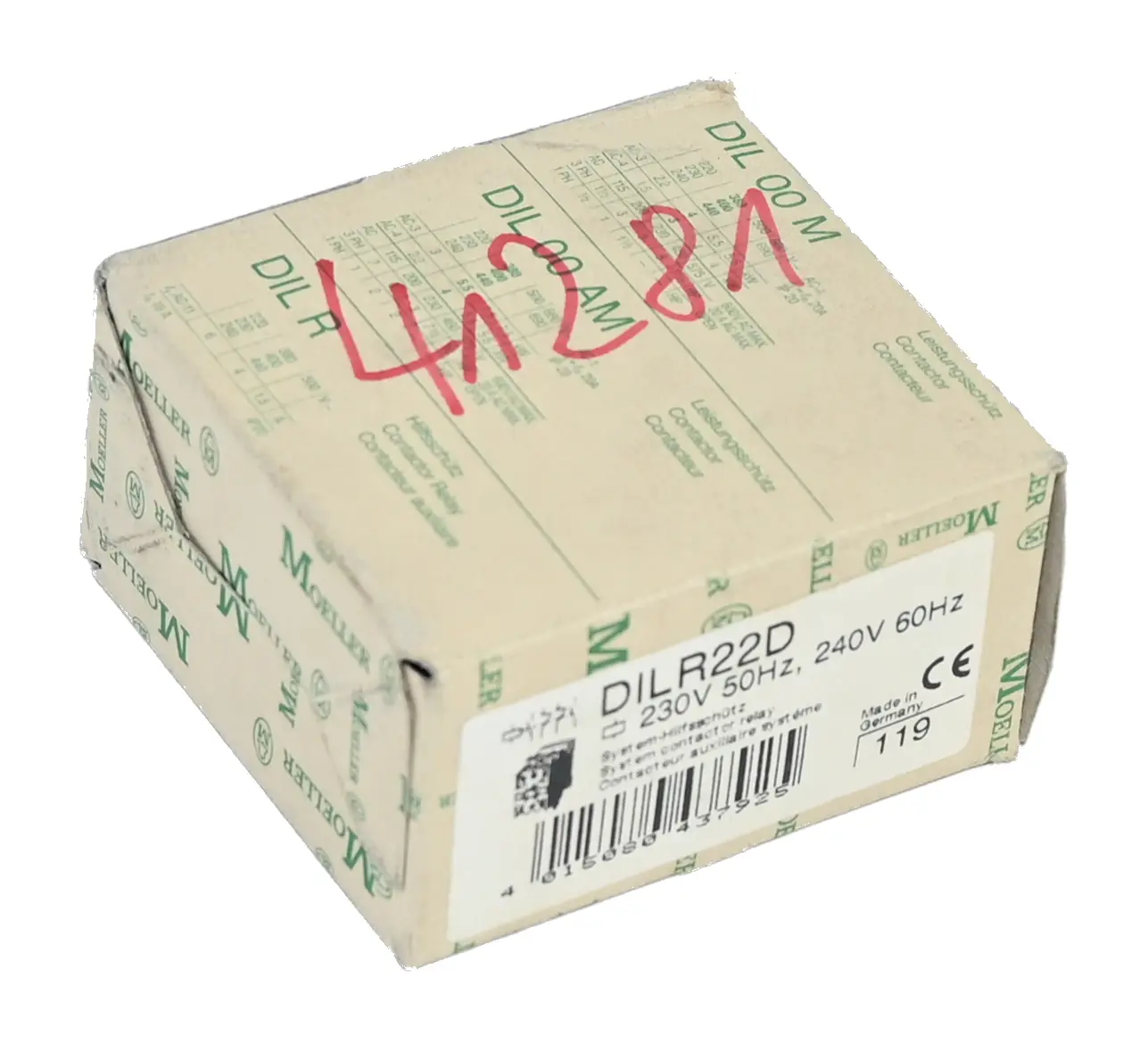 Produktfoto 1 von Moeller DILR22D 230V 50Hz System Contactor Relay New open box