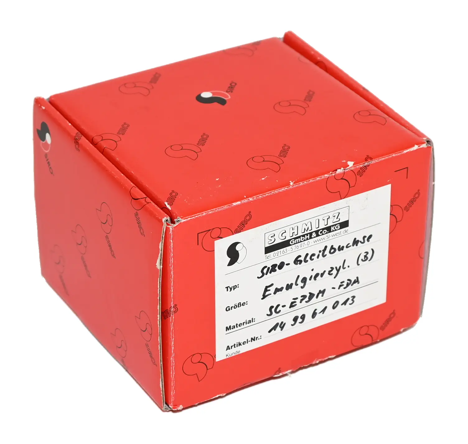 Produktfoto 1 von Schmitz 149961013 SiC EPDM FDA Sliding Bushing Emulsifier Cylinder New open box